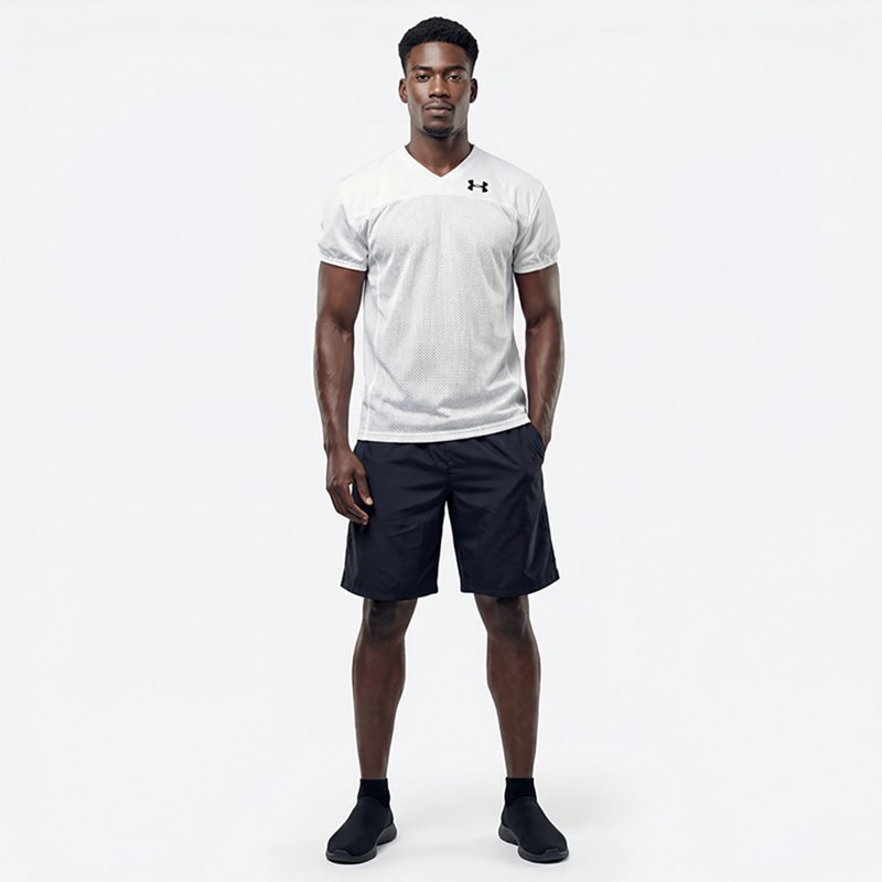 Under Armour Adult Practice Jersey, Men's, Medium, White