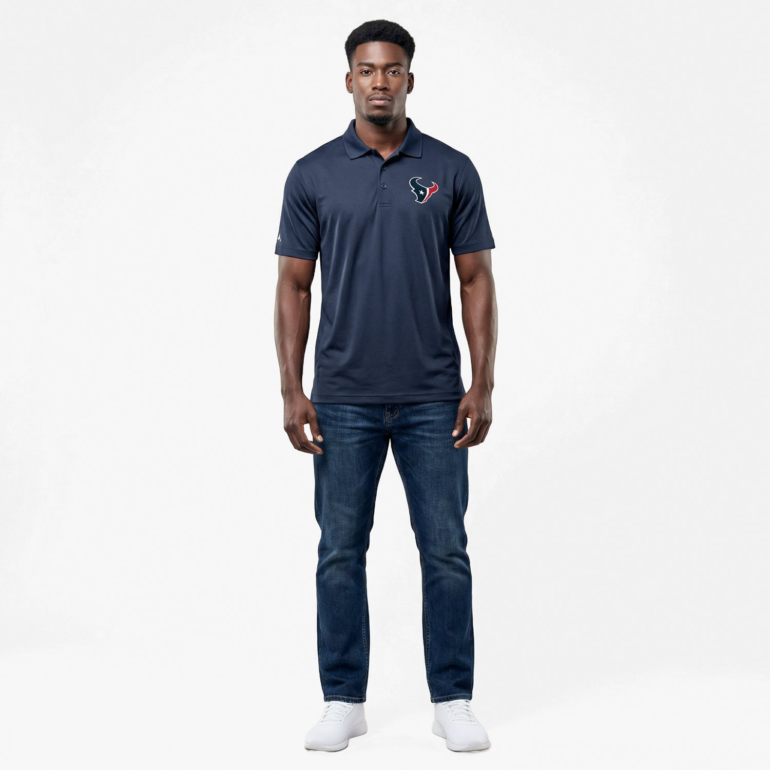 Antigua Men's Houston Texans Legacy Short Sleeve Polo Shirt - view number 2