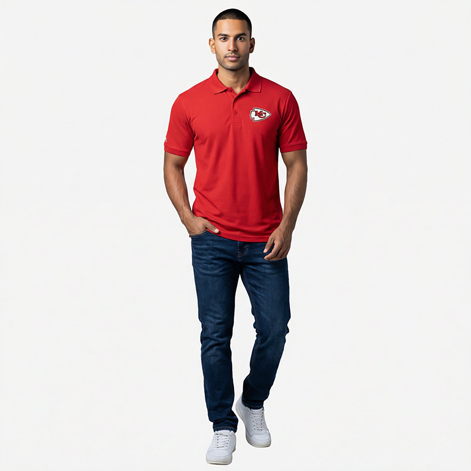Antigua Men's Kansas City Chiefs Legacy Short Sleeve Polo Shirt - view number 2