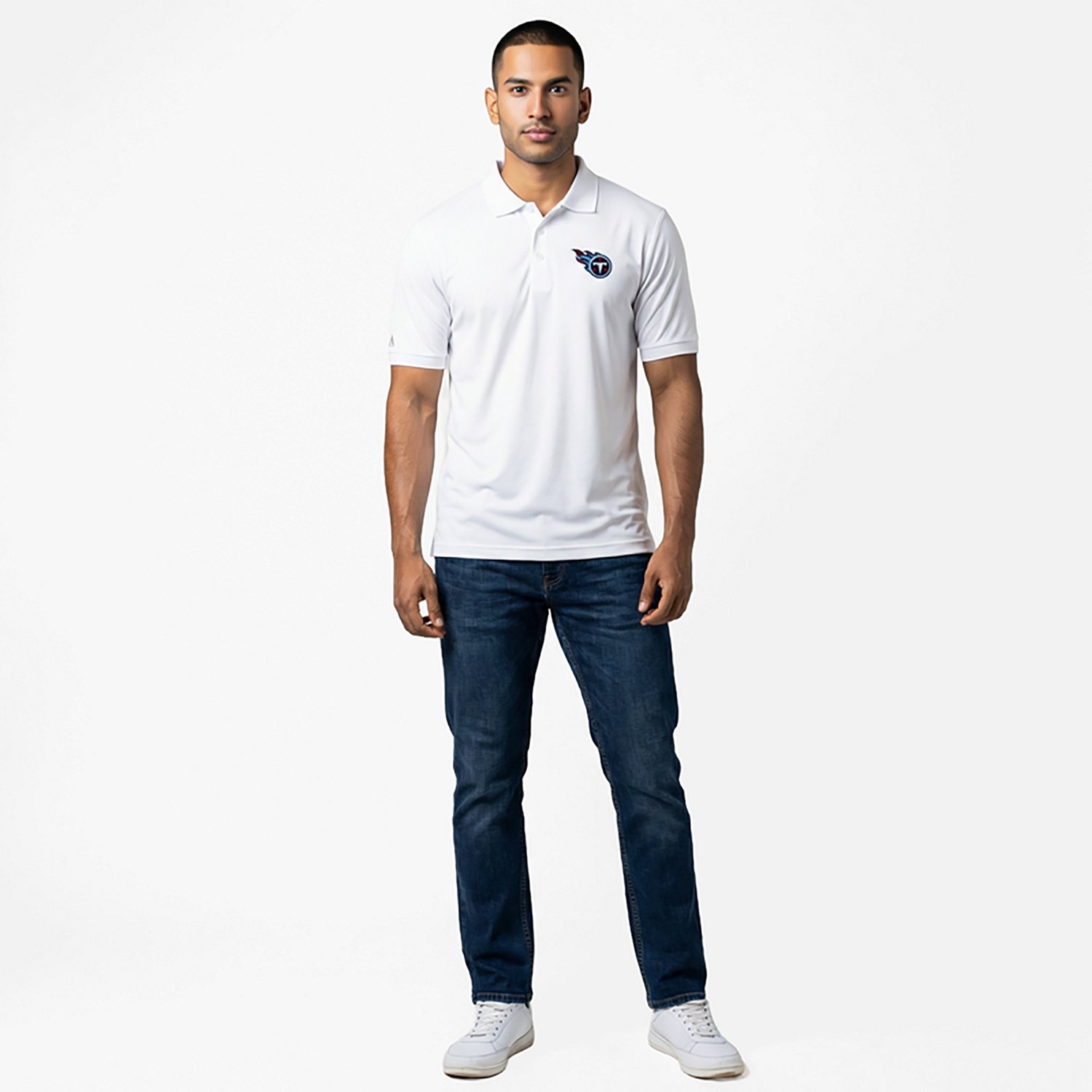 Antigua Men's Tennessee Titans Legacy Short Sleeve Polo Shirt - view number 2