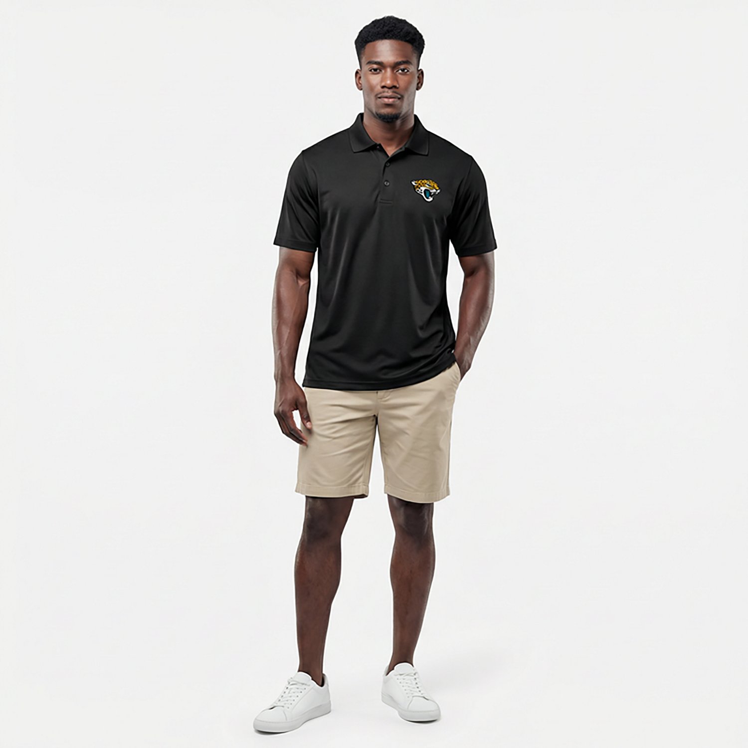 Antigua Men's Jacksonville Jaguars Legacy Short Sleeve Polo Shirt