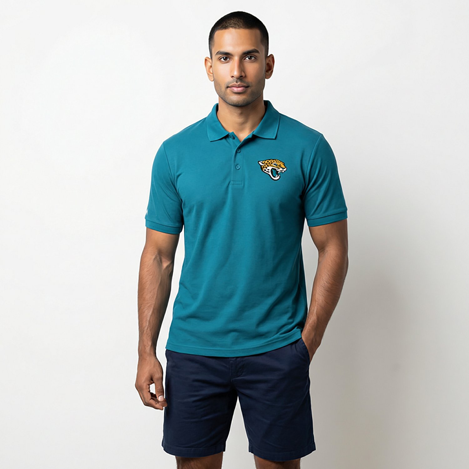 Antigua Men's Jacksonville Jaguars Legacy Short Sleeve Polo Shirt                                                                - view number 3
