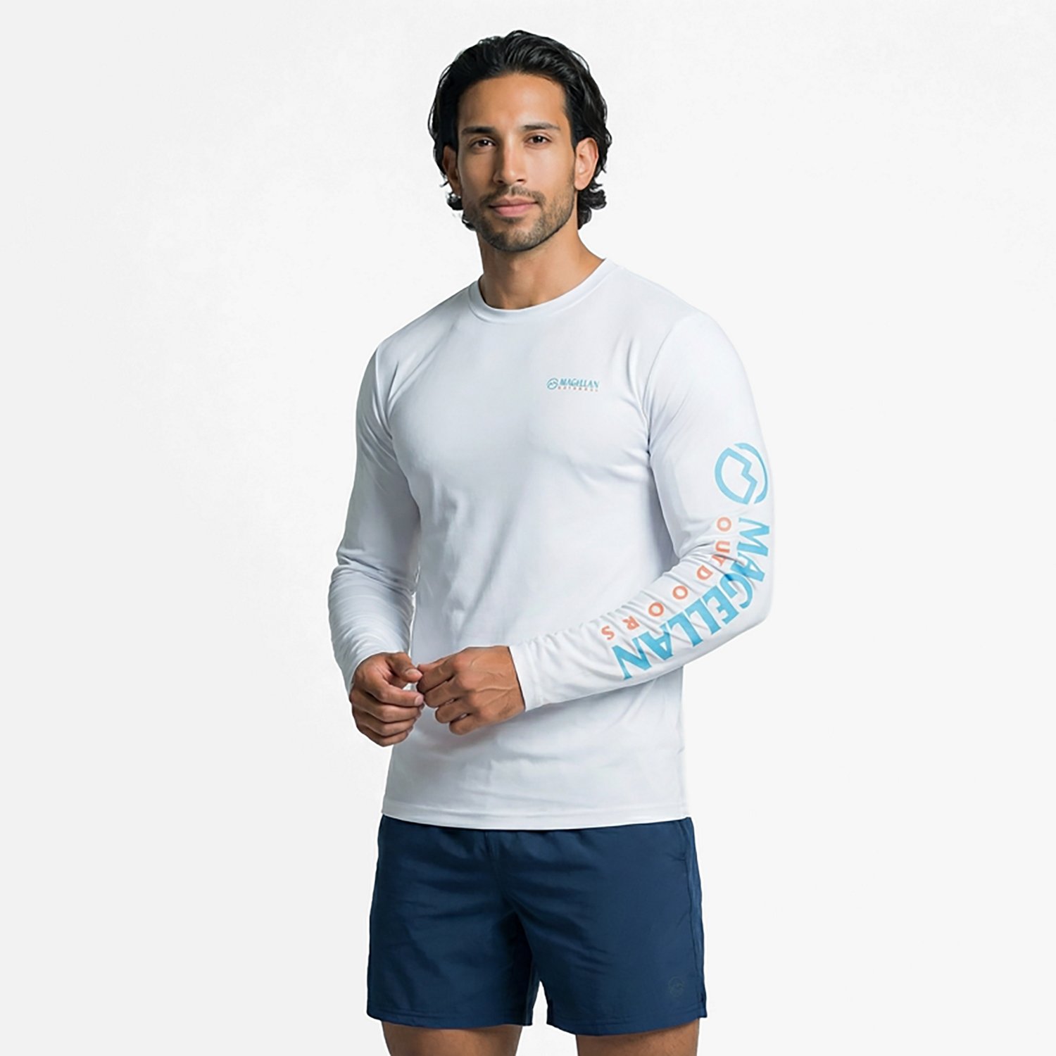 Magellan Outdoors Men's Casting Crew Core Graphic Long Sleeve T-shirt                                                            - view number 2