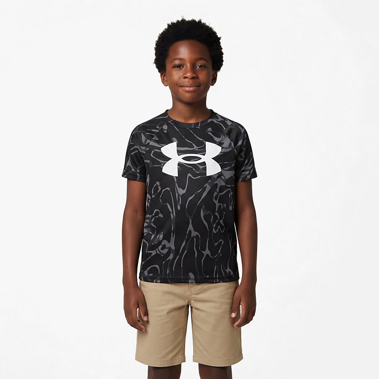 Under Armour Boys' UA Tech Printed Short Sleeve T-shirt                                                                          - view number 2
