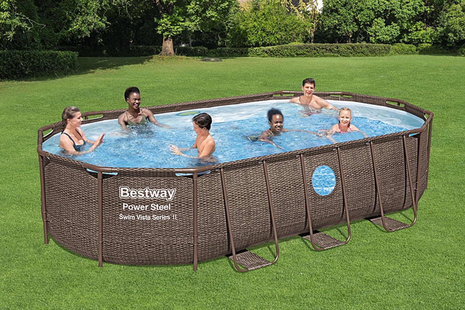 Bestway Power Steel Swim Vista 17ft x 10ft x 42" Oval Pool - view number 2