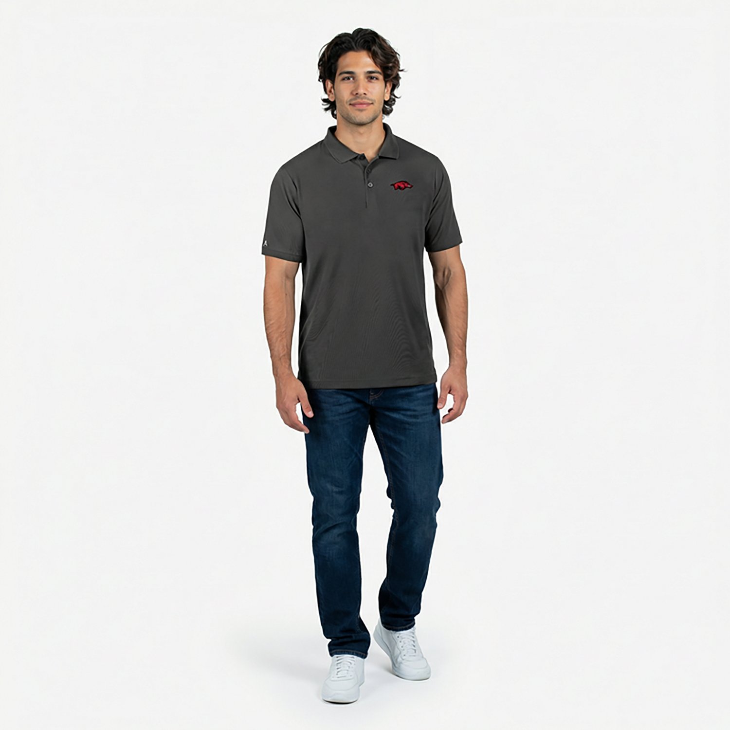 Antigua Men's University of Arkansas Legacy Pique Polo Shirt - view number 2