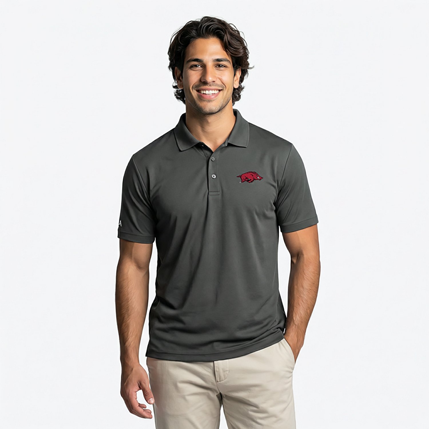 Antigua Men's University of Arkansas Legacy Pique Polo Shirt - view number 3