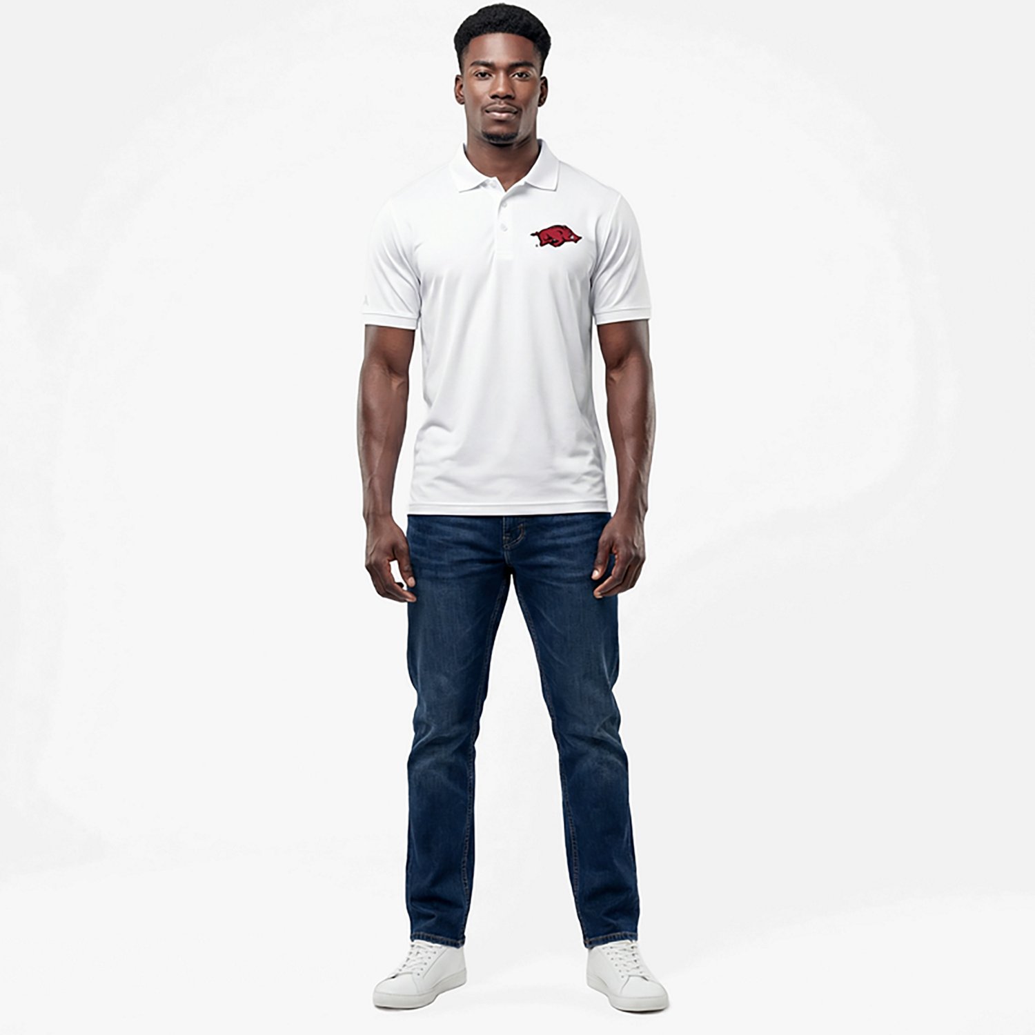 Antigua Men's University of Arkansas Legacy Pique Polo Shirt - view number 2