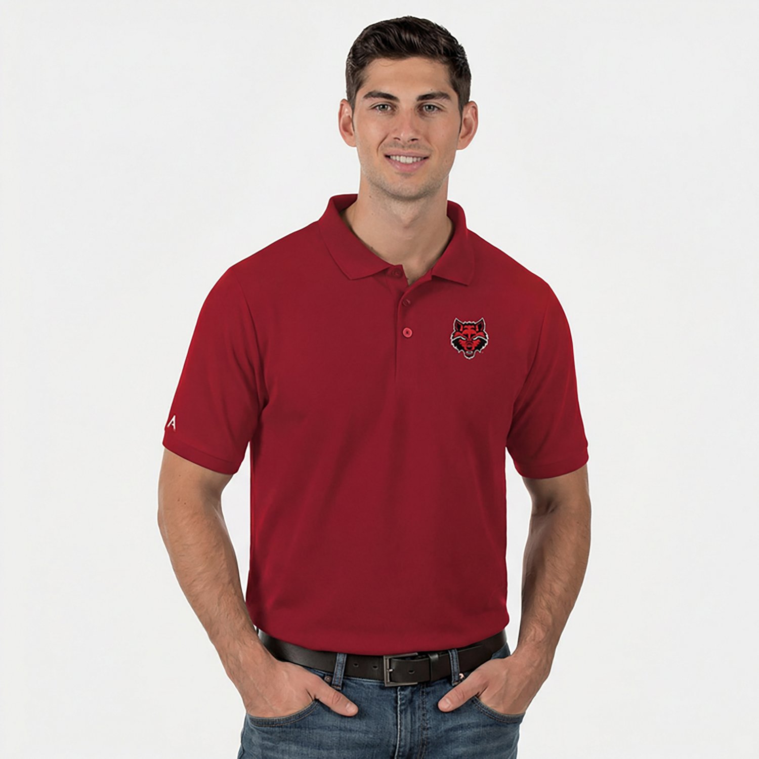 Antigua Men's Arkansas State University Legacy Pique Polo Shirt - view number 3