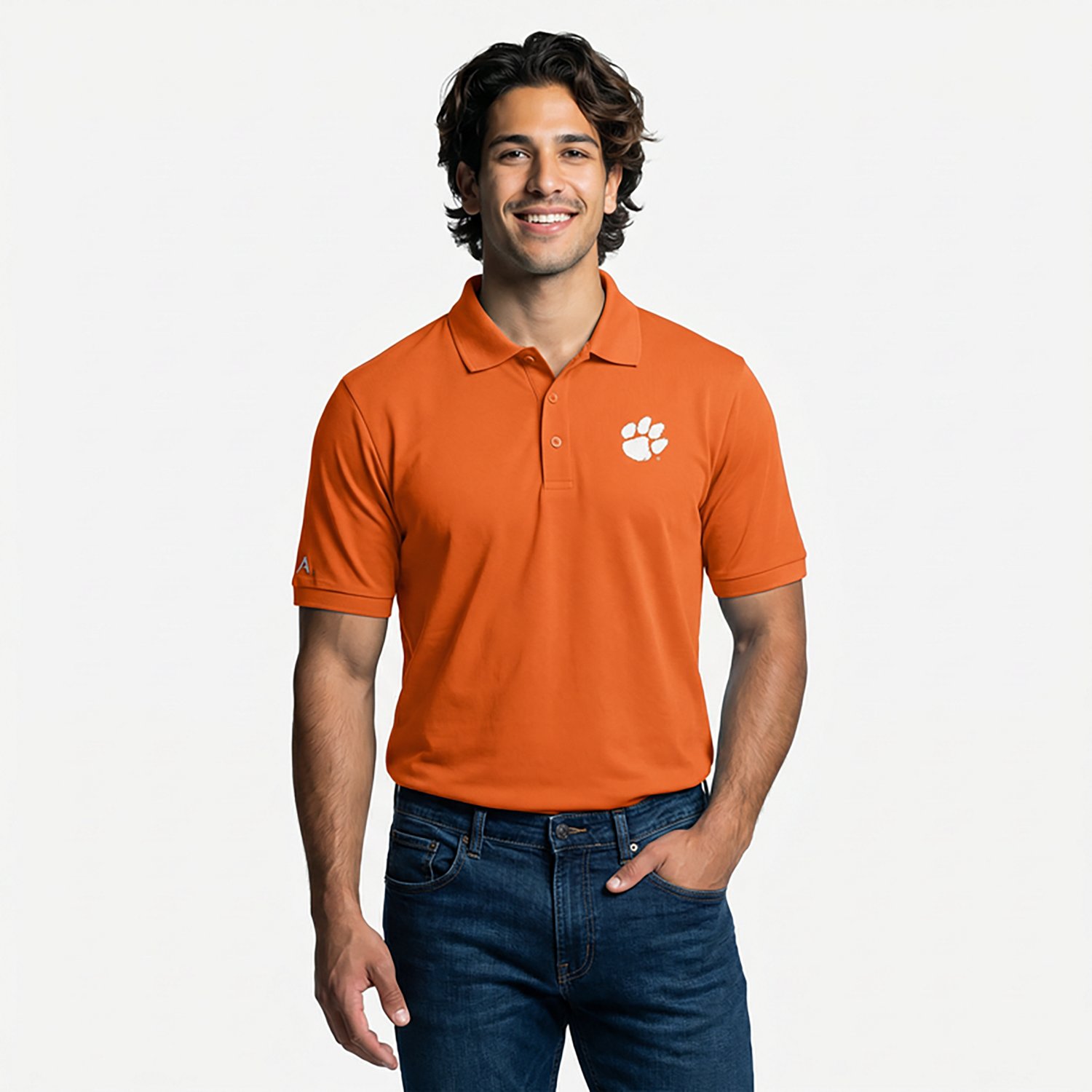 Antigua Men's Clemson University Legacy Pique Polo Shirt                                                                         - view number 3