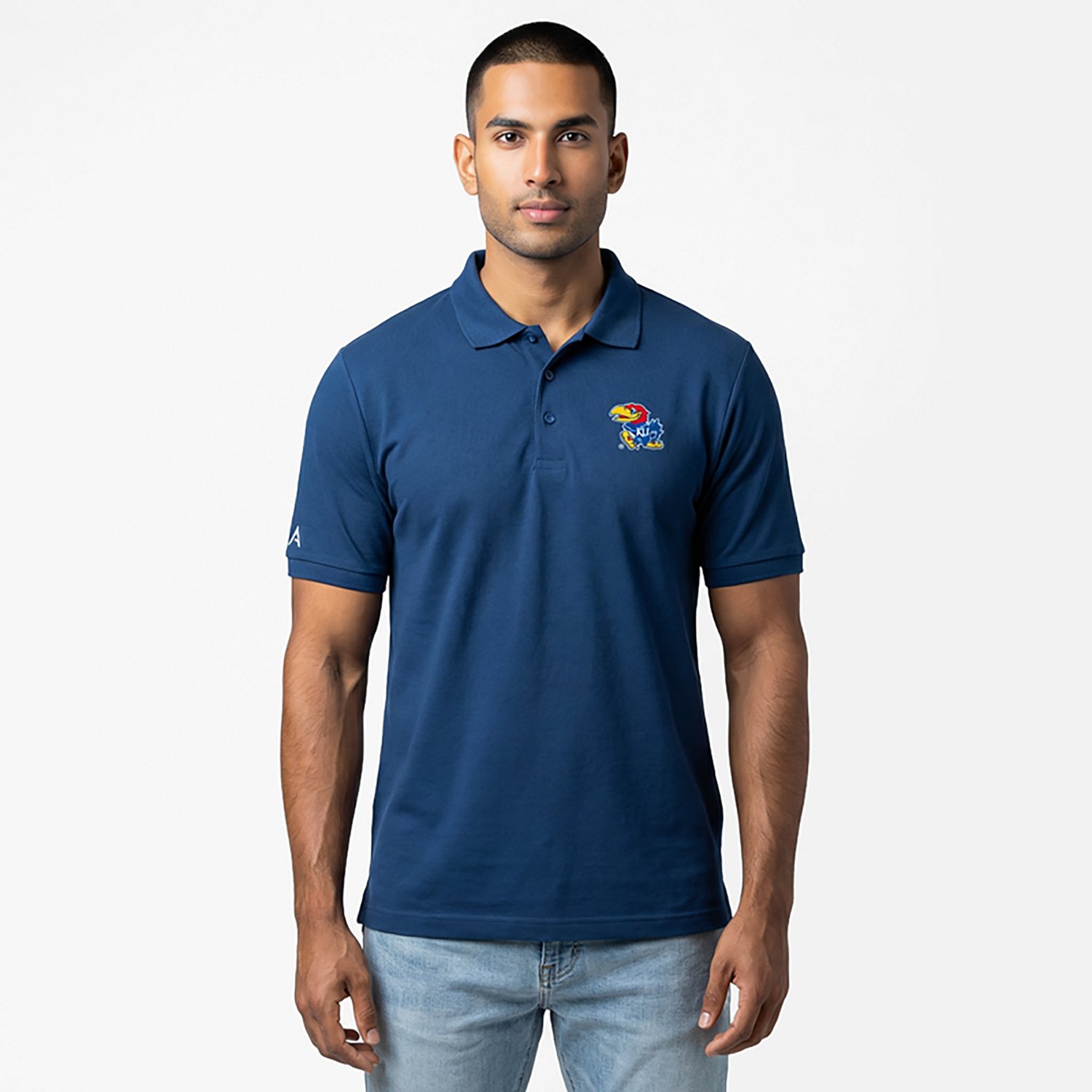 Antigua Men's University of Kansas Legacy Pique Polo Shirt - view number 3