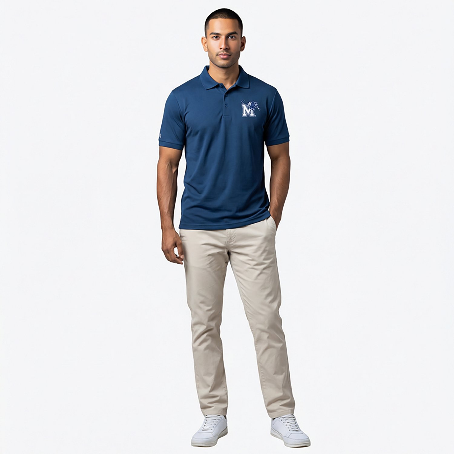 Antigua Men's University of Memphis Legacy Pique Polo Shirt - view number 2