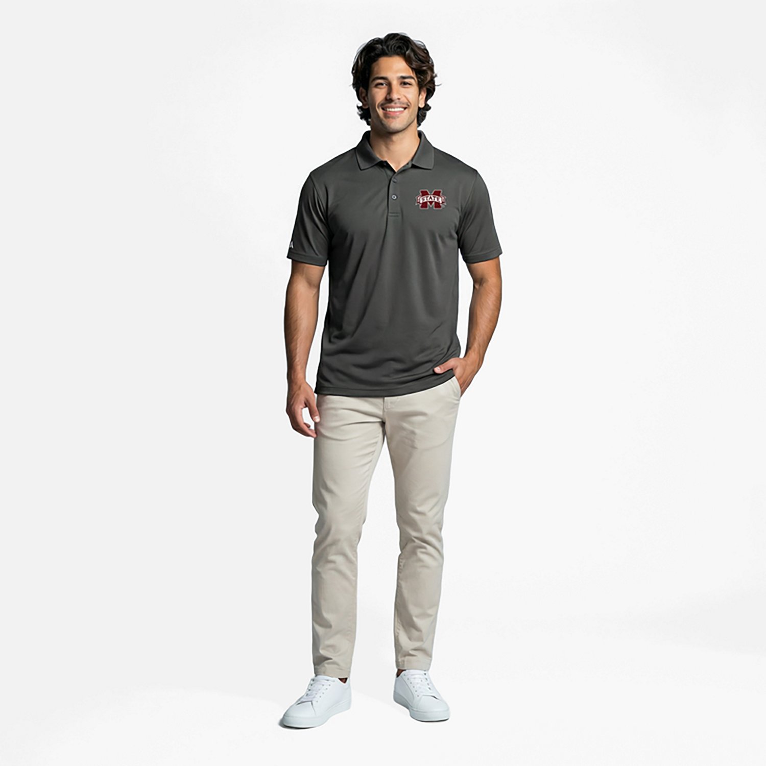 Antigua Men’s Mississippi State University Legacy Pique Polo Shirt                                                             - view number 2