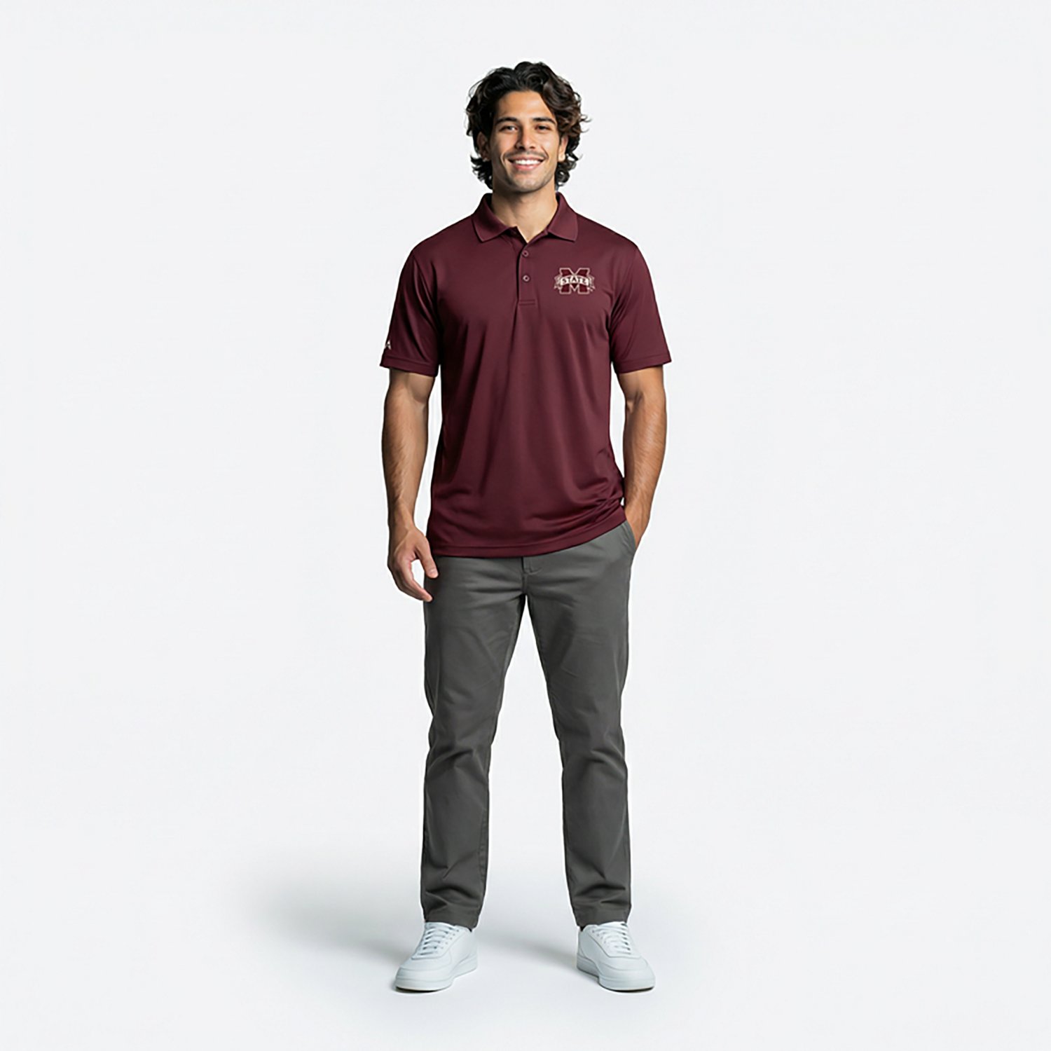Antigua Men’s Mississippi State University Legacy Pique Polo Shirt                                                             - view number 2