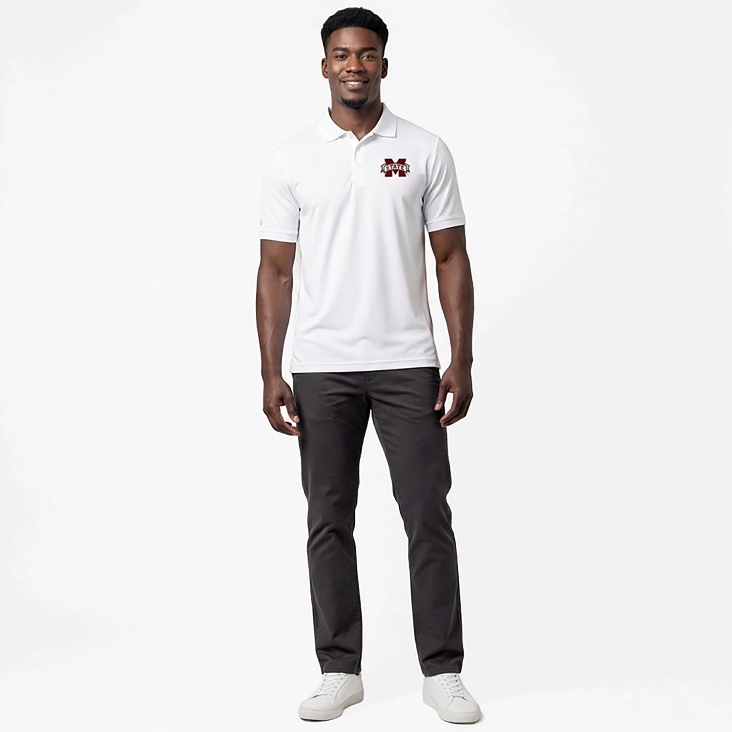 Antigua Men’s Mississippi State University Legacy Pique Polo Shirt                                                             - view number 2