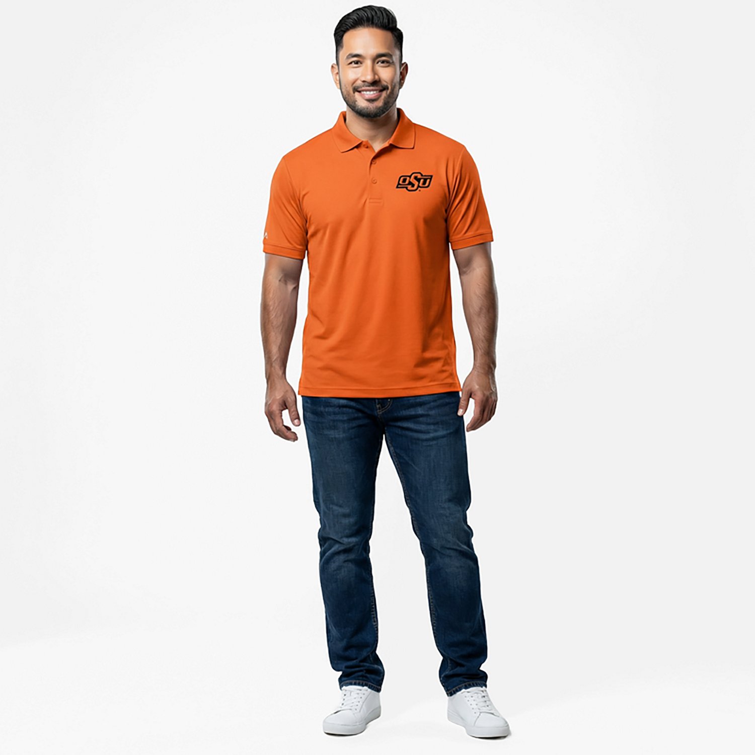 Antigua Men's Oklahoma State University Legacy Pique Polo Shirt - view number 2