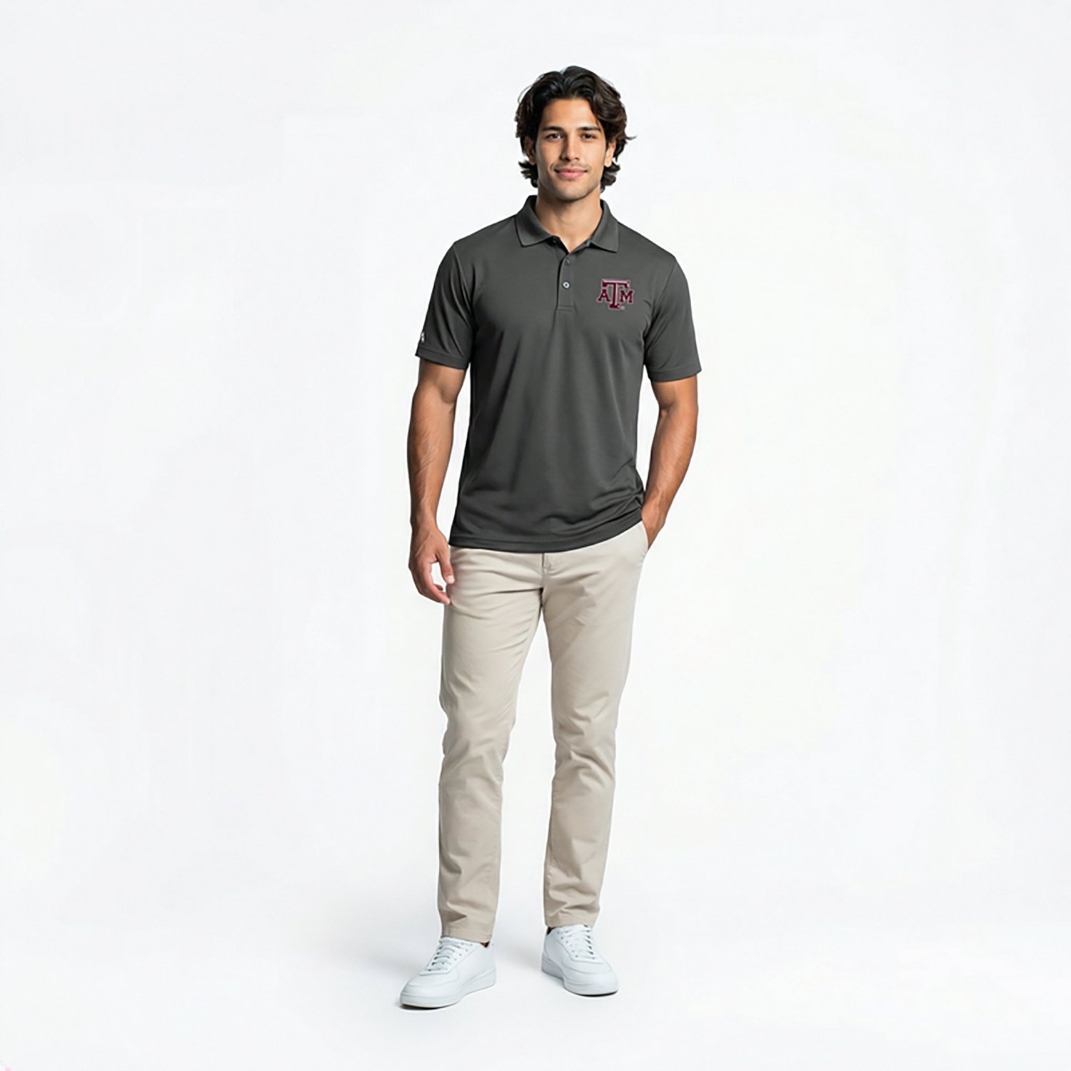 Antigua Men's Texas A&M University Legacy Pique Polo Shirt - view number 2