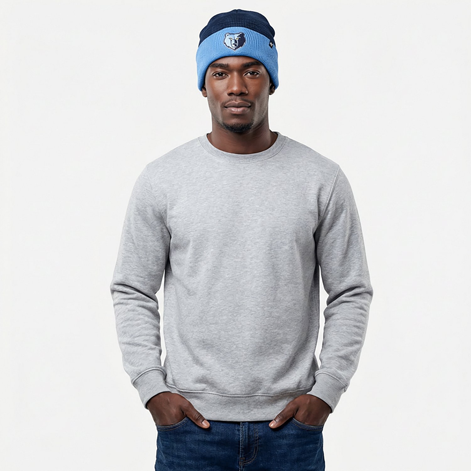 ’47 Memphis Grizzlies 2-Tone Brain Freeze Cuff Knit Cap                                                                        - view number 2