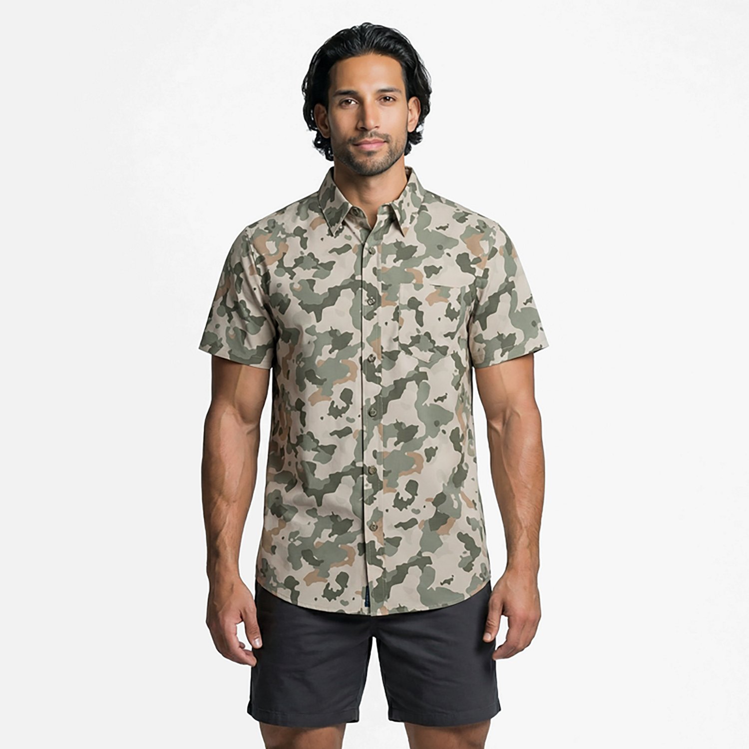 Magellan Outdoors Men's Shore and Line Washed Out Pocket Button-Down Fishing Shirt - view number 2