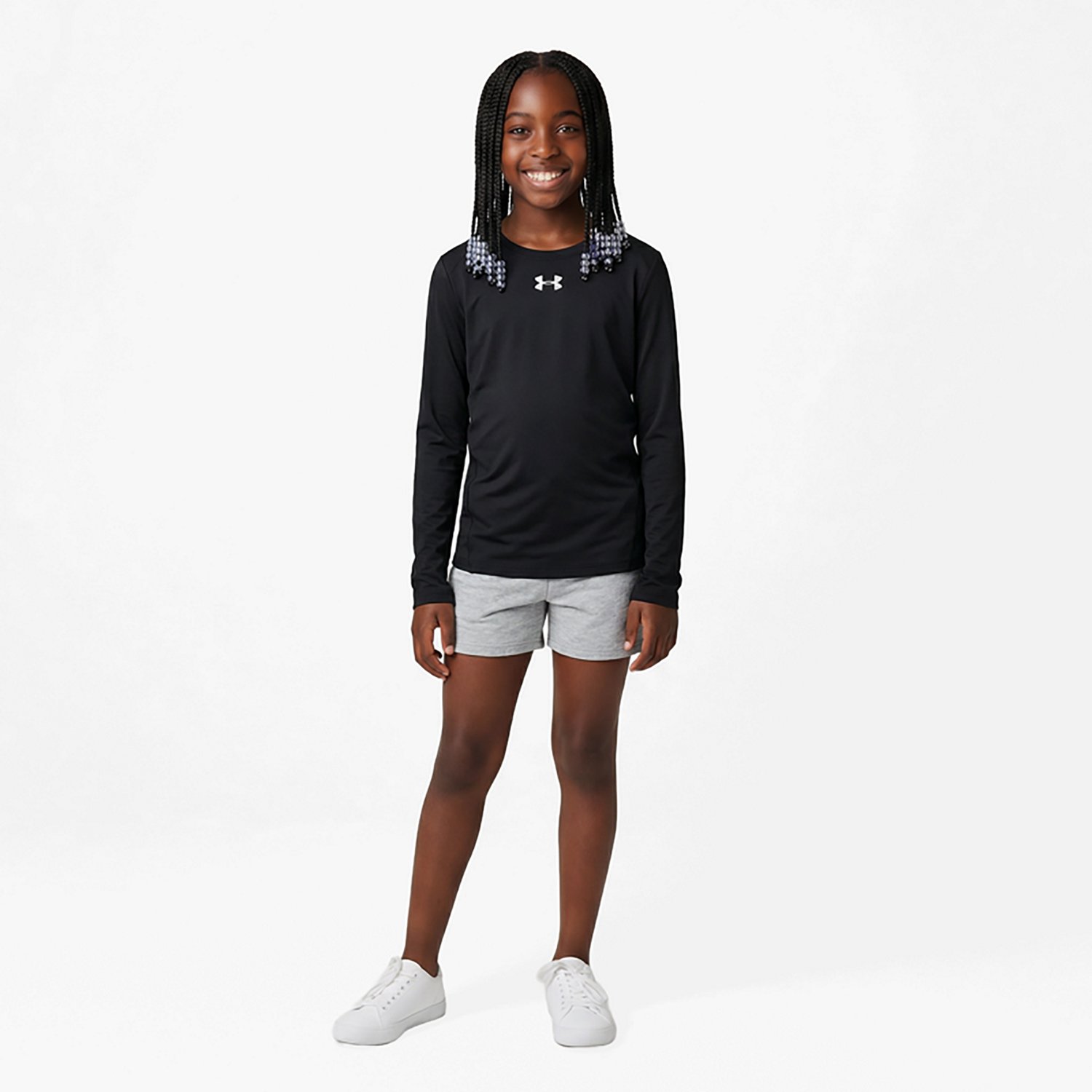 Under Armour Girls' ColdGear Long Sleeve Crew Top