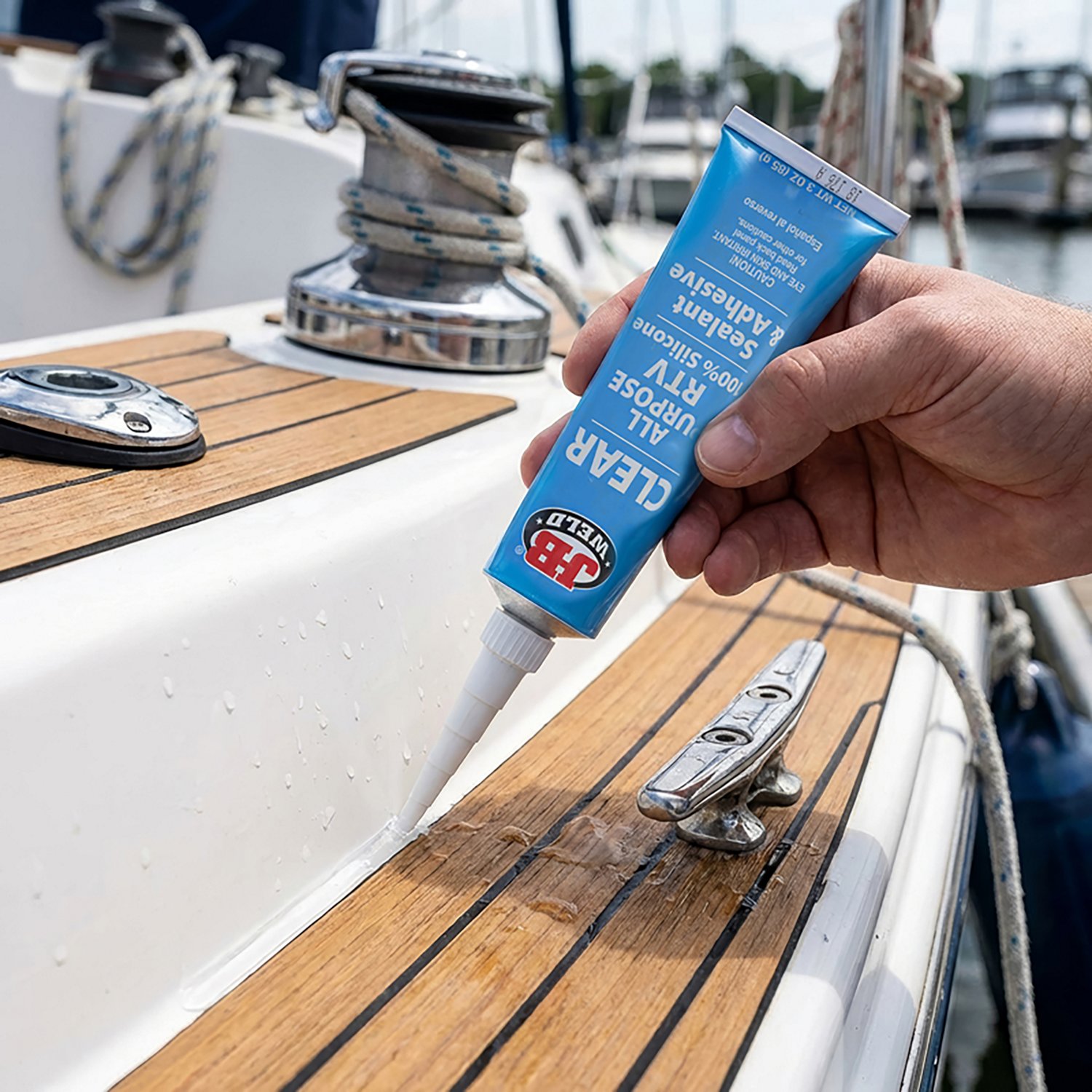 J-B WELD Clear Silicone 3 oz Adhesive Sealant - view number 5