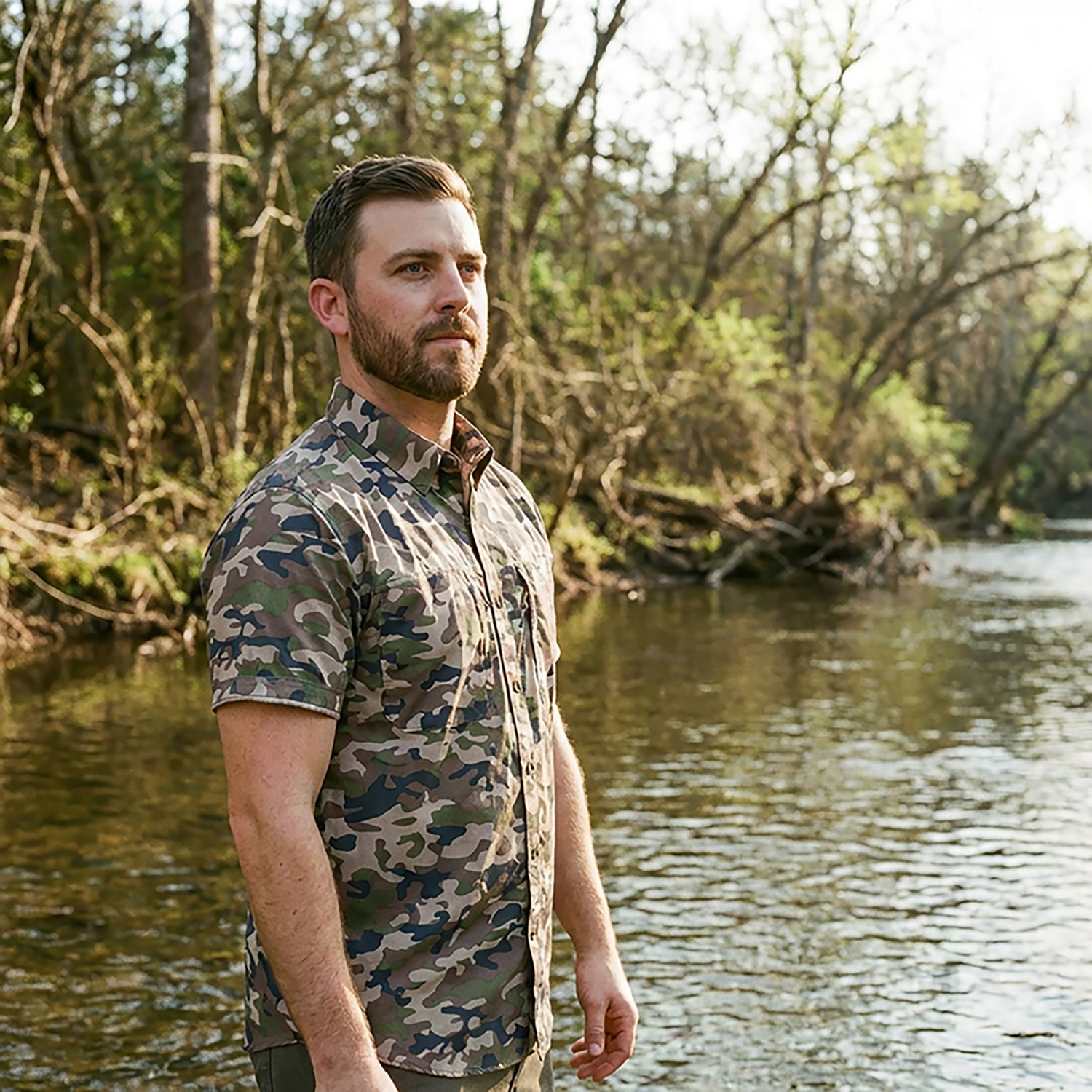 Magellan Outdoors Men's Lightweight Ripstop Button Down Short Sleeve Shirt                                                       - view number 5