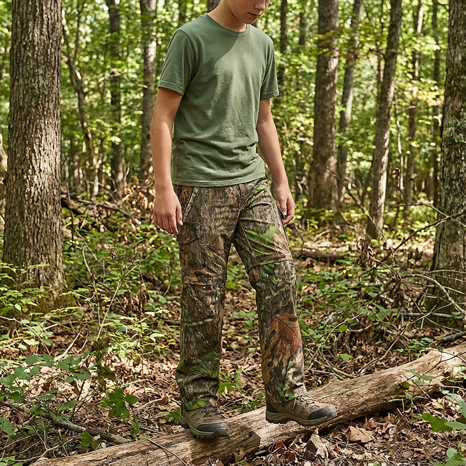 Magellan Outdoors Hunt Gear Youth Lightweight Ripstop Zip-Off Pants - view number 5