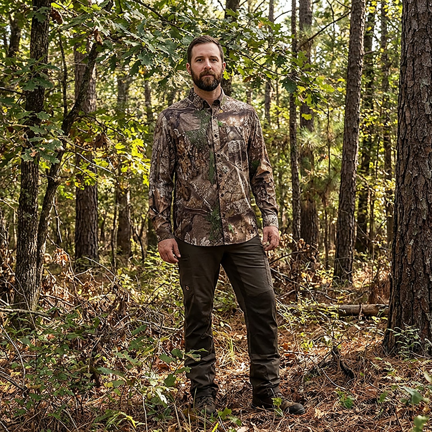 Magellan Outdoors Men's Lightweight Ripstop Button Down Long Sleeve Shirt - view number 4