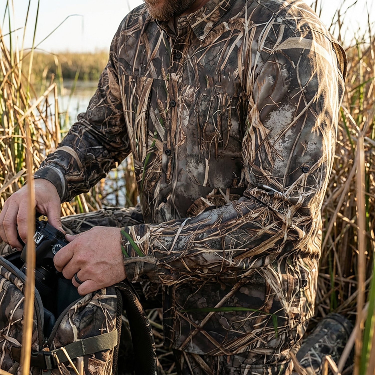 Magellan Outdoors Men's Lightweight Ripstop Button Down Long Sleeve Shirt - view number 8