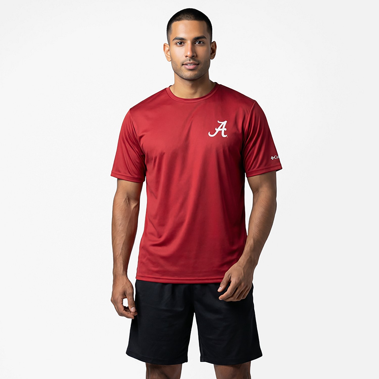 Columbia Sportswear Men's University of Alabama Flag Terminal Tackle Short Sleeve Shirt                                          - view number 7