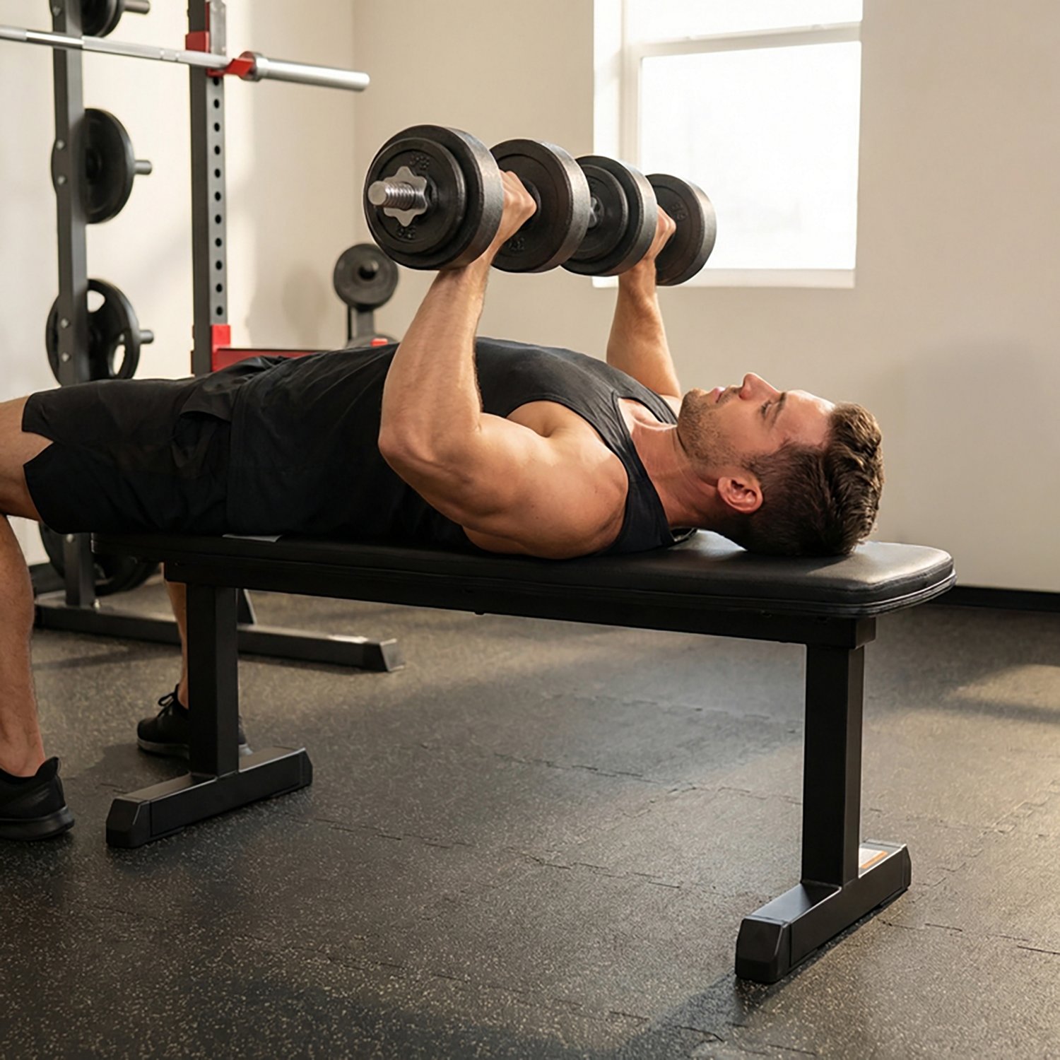 Sunny Health & Fitness Flat Weight Bench
