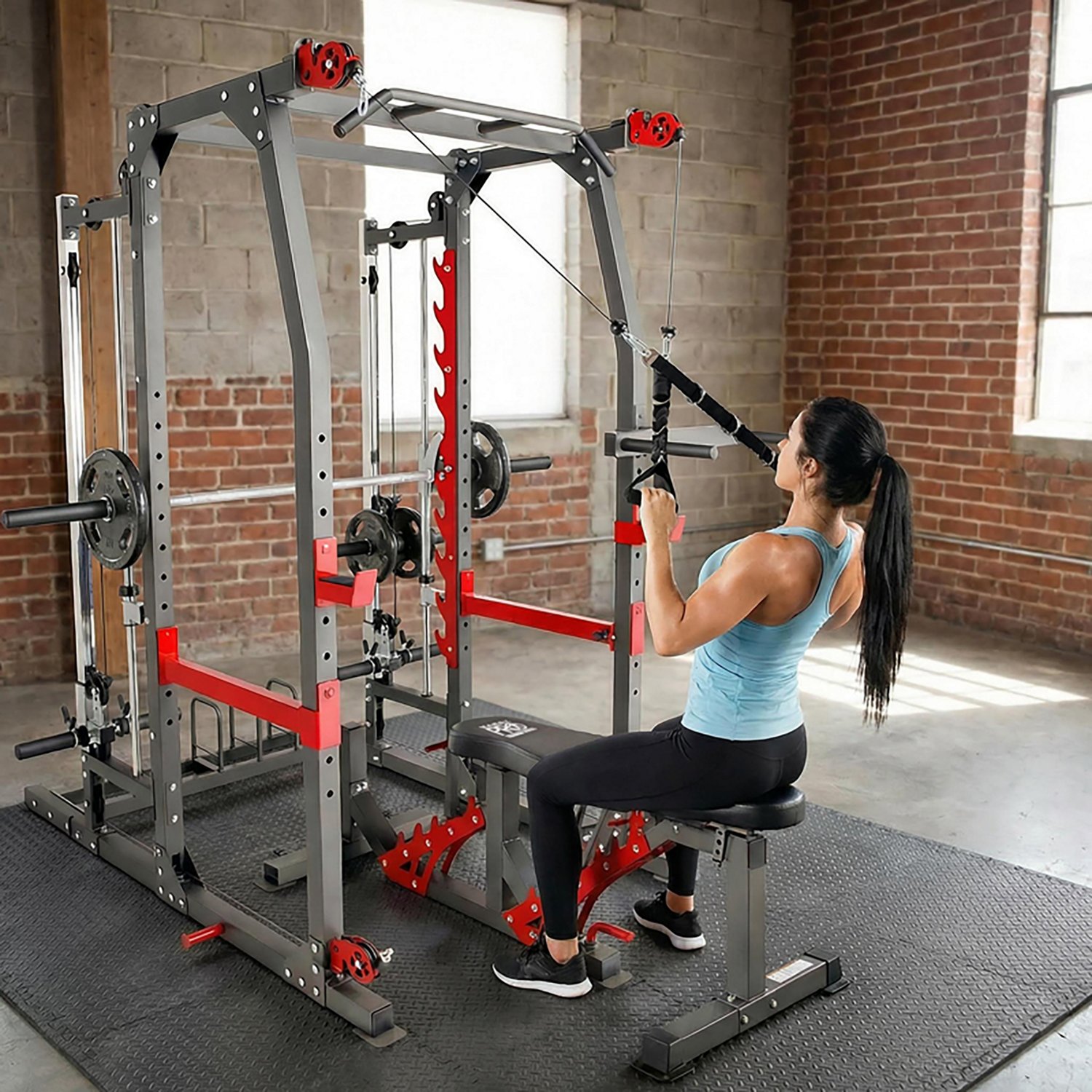 Marcy Pro Smith Machine Home Gym Training System Cage