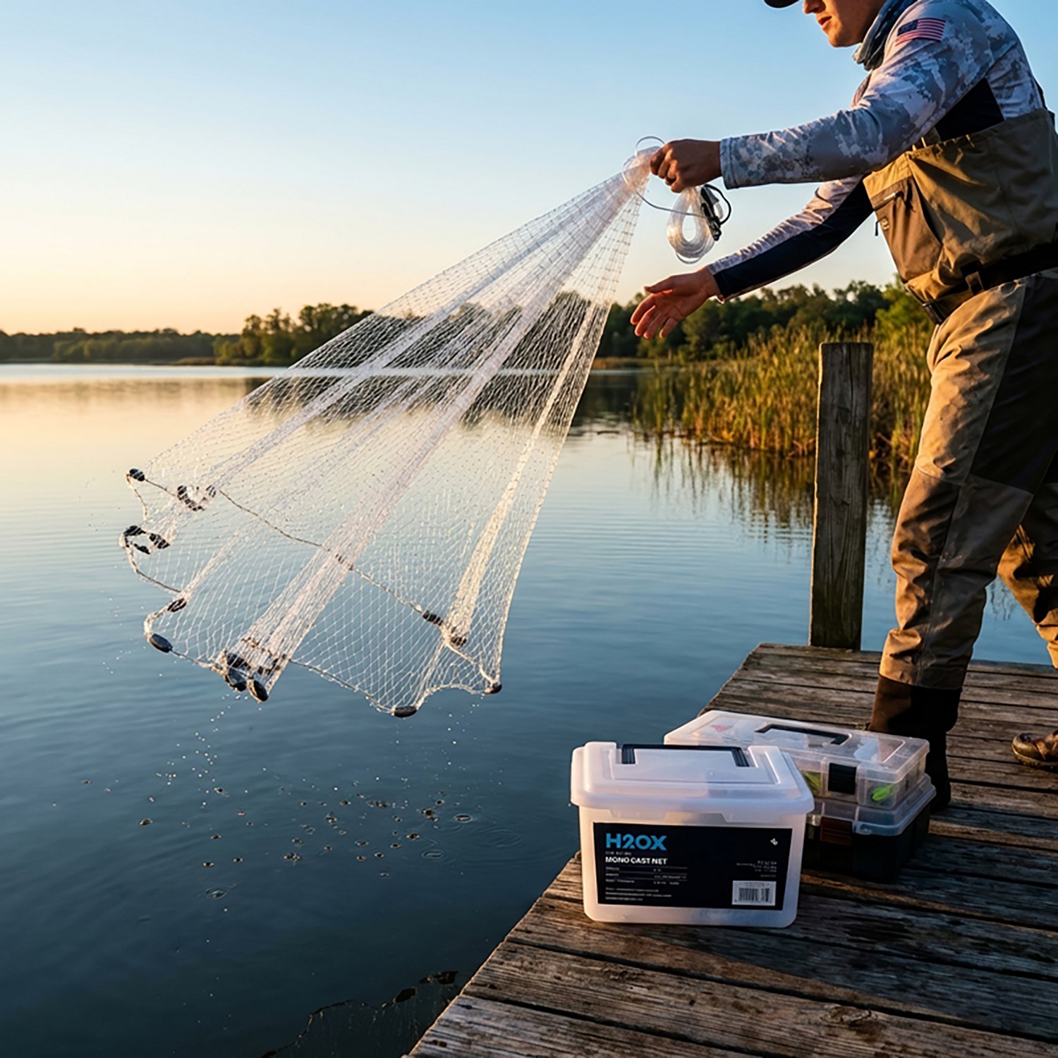 H2OX 5 foot Mono 3/4 Lb Cast Net - view number 3