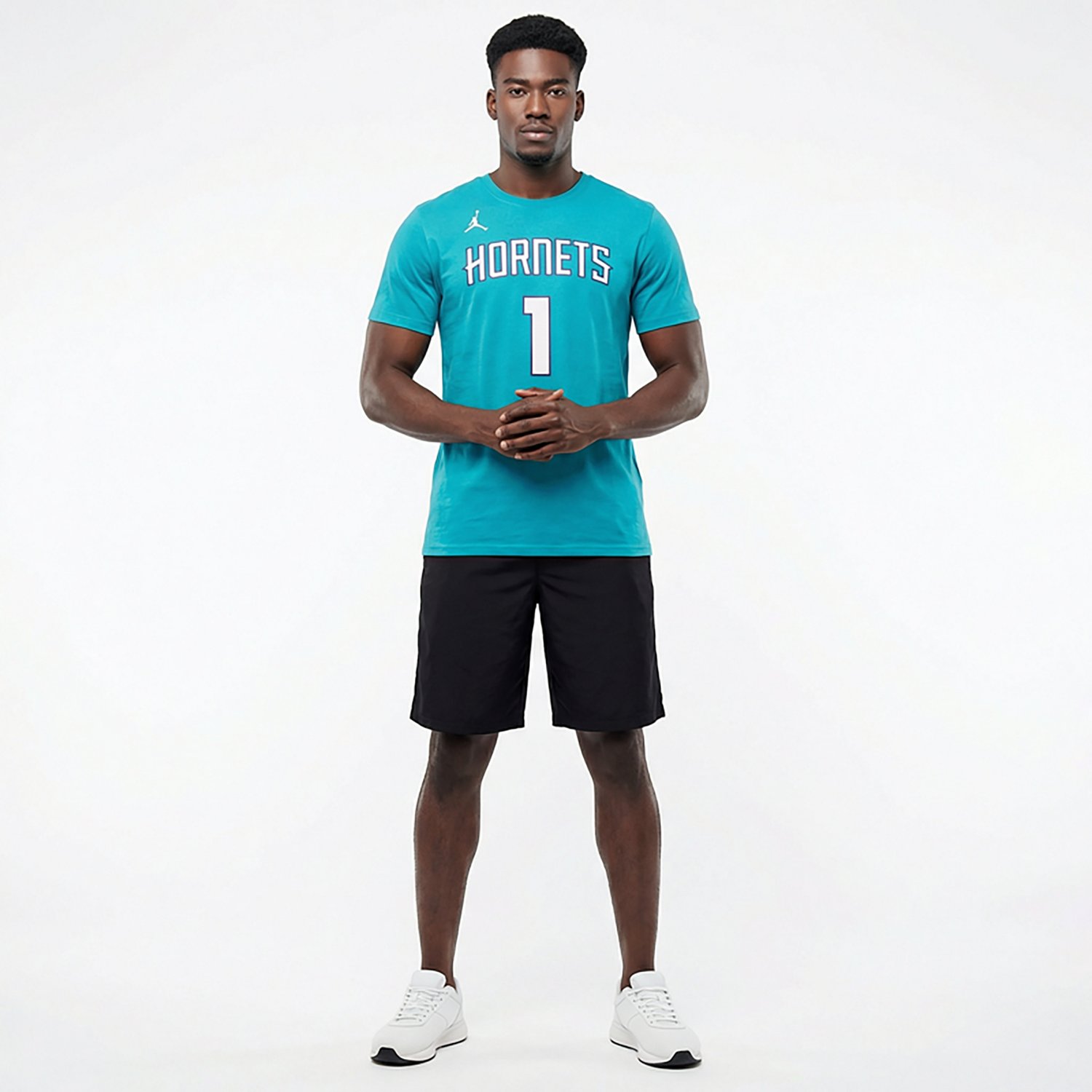 Nike Men's Charlotte Hornets LaMelo Ball #2 Essential N&N T-shirt