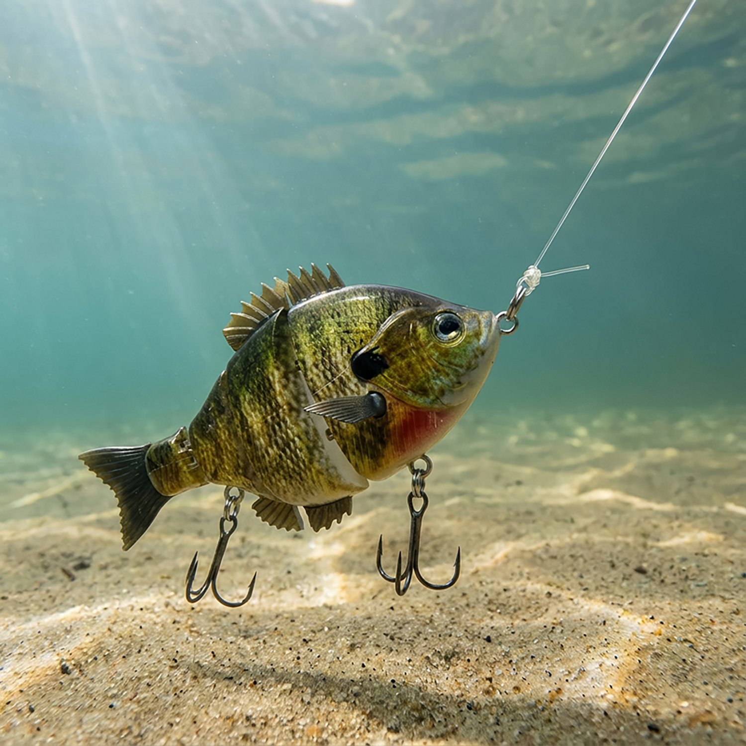 H2OX Sinking Hybrid Jerk Sun Fish Bait - view number 4