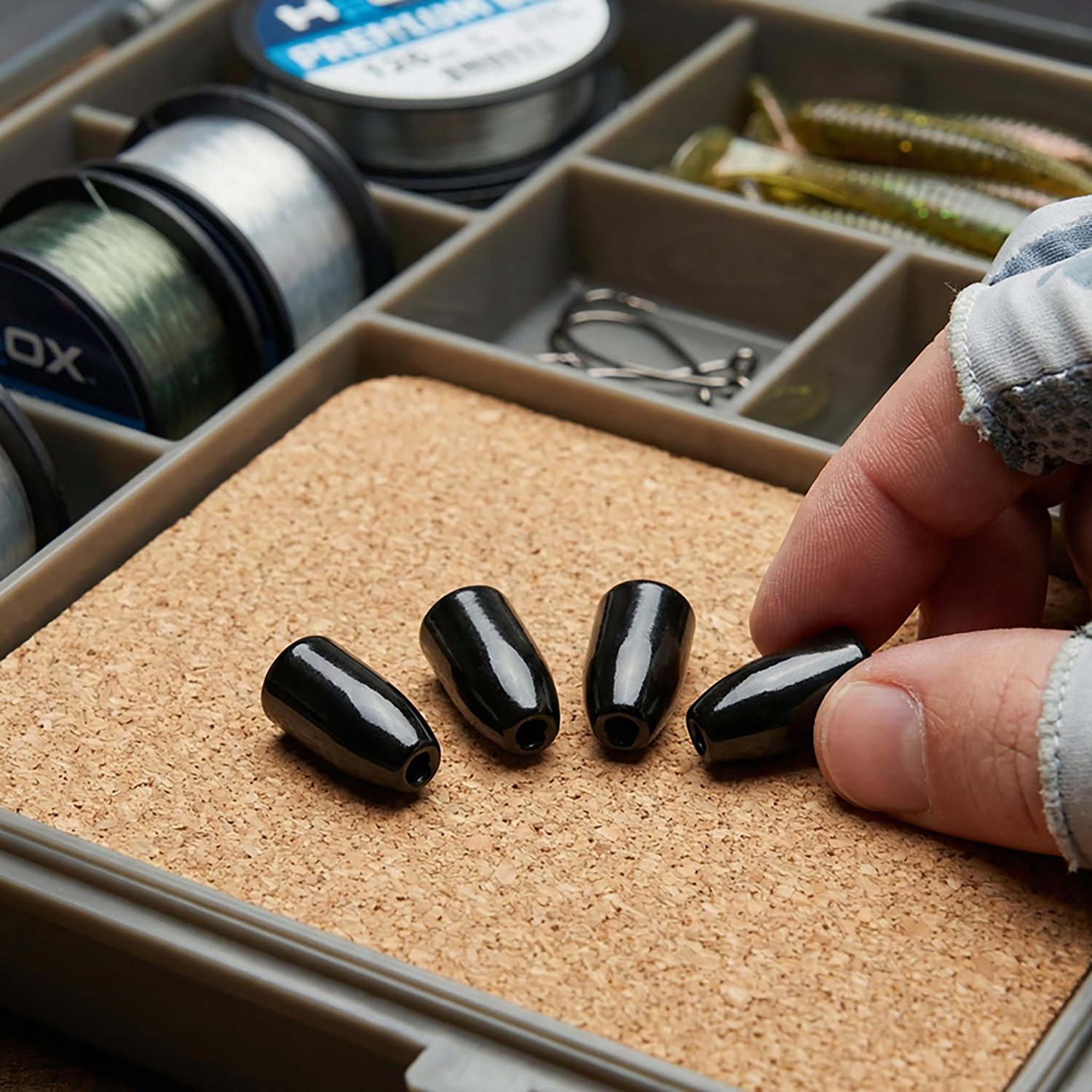 H2OX 3/16 Oz Tungsten Worm Weights 4 Pack                                                                                        - view number 3