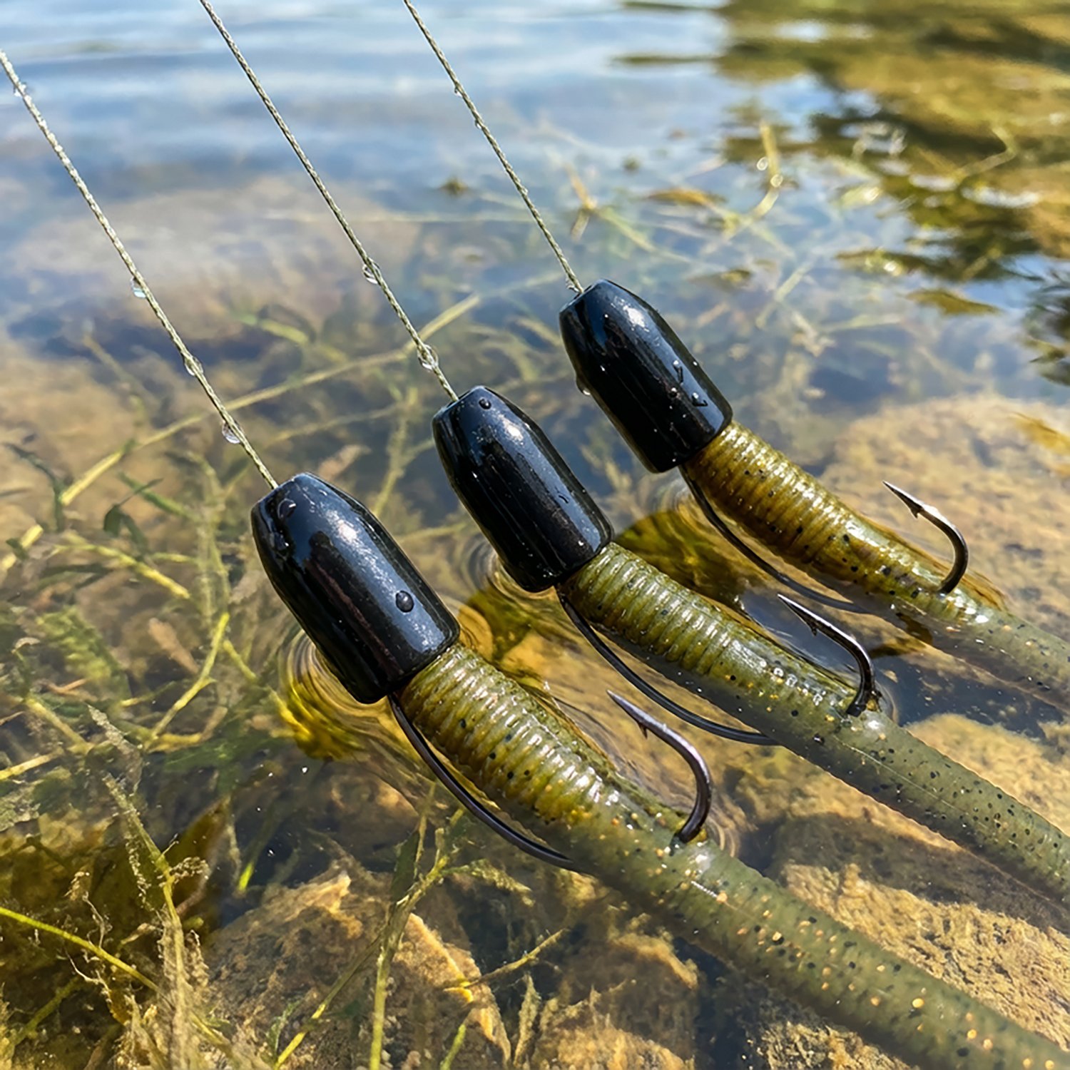 H2OX 3/8 oz Tungsten Worm Weights 3 Pack                                                                                         - view number 3