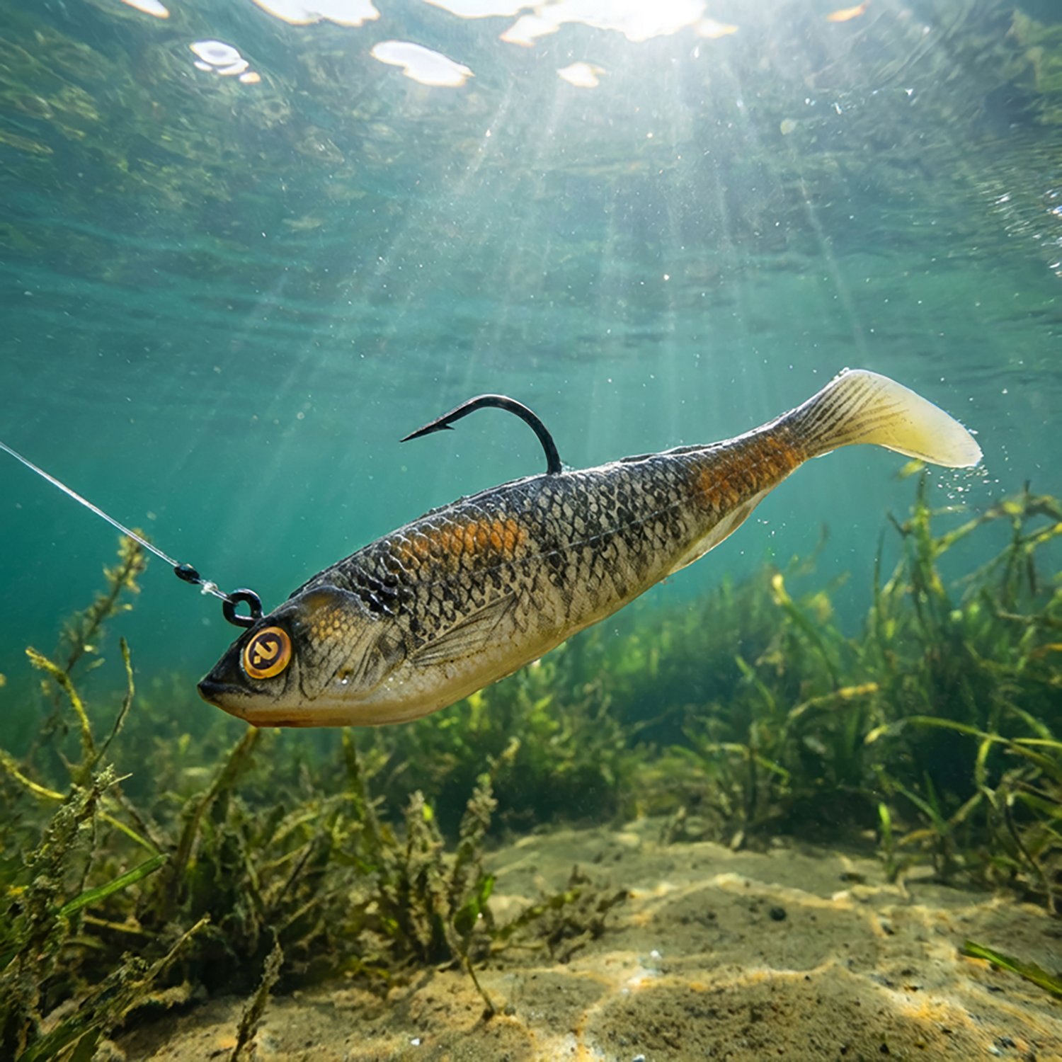 H2OX 3 inch Prerigged Swim Shad                                                                                                  - view number 4