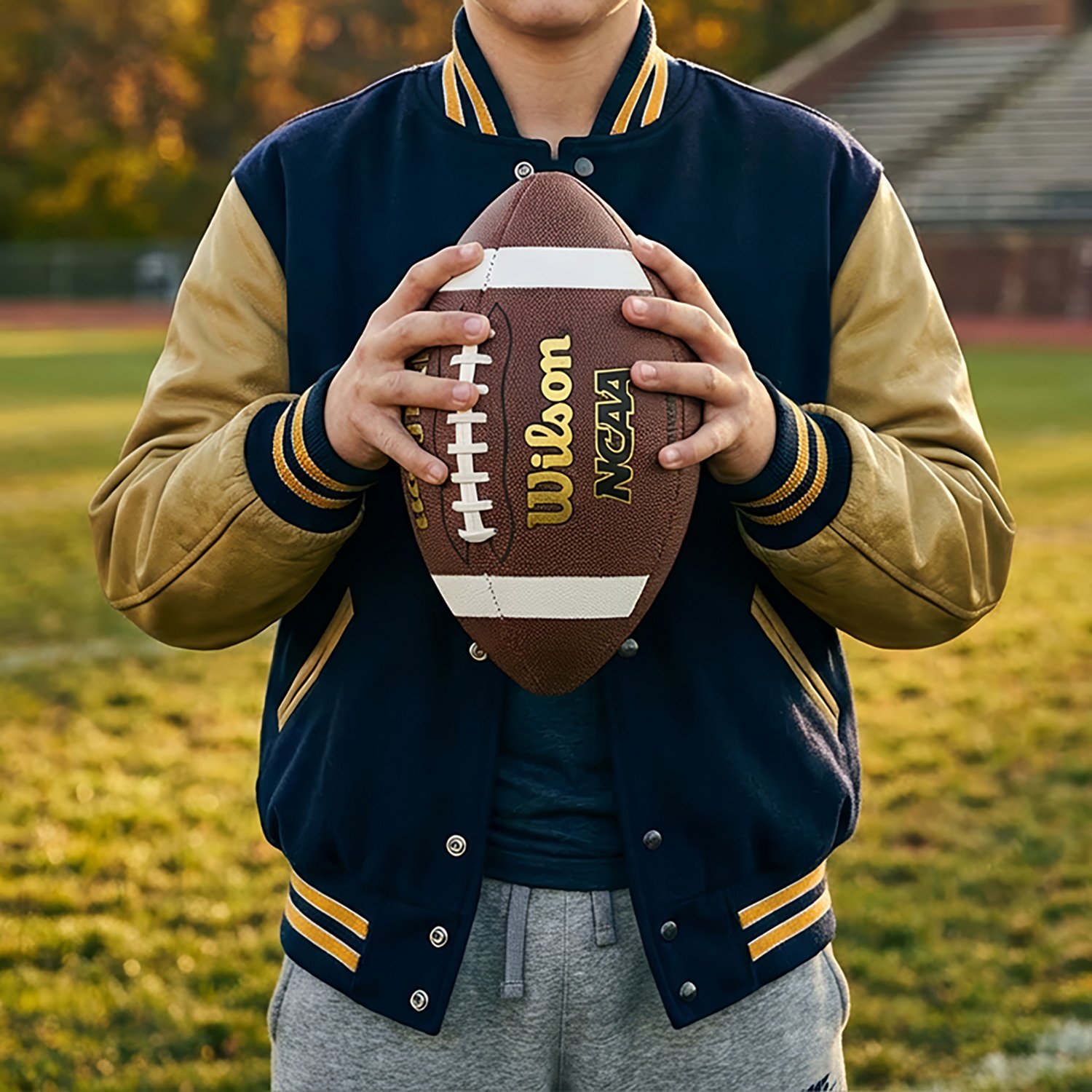 Wilson NCAA Composite Youth Size Football - view number 3