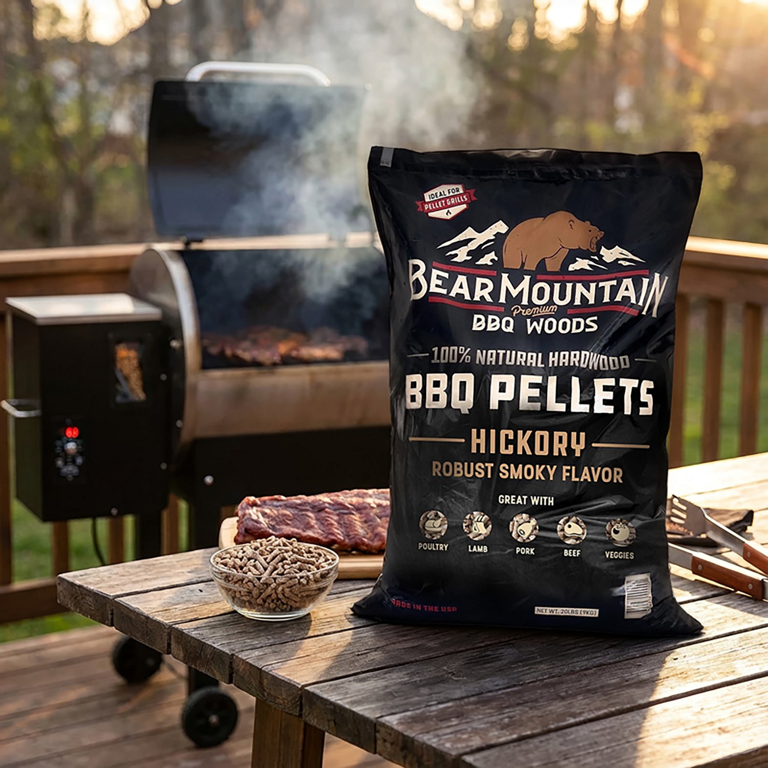 Bear Mountain BBQ Hickory BBQ 20 lb Wood Pellets                                                                                 - view number 2