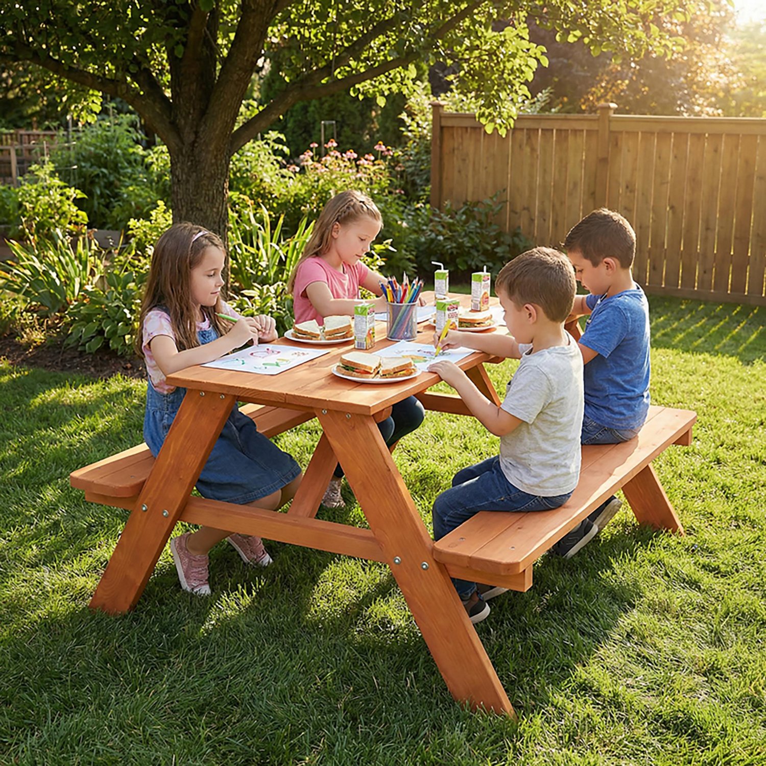 Sportspower Kids Wooden Picnic Table