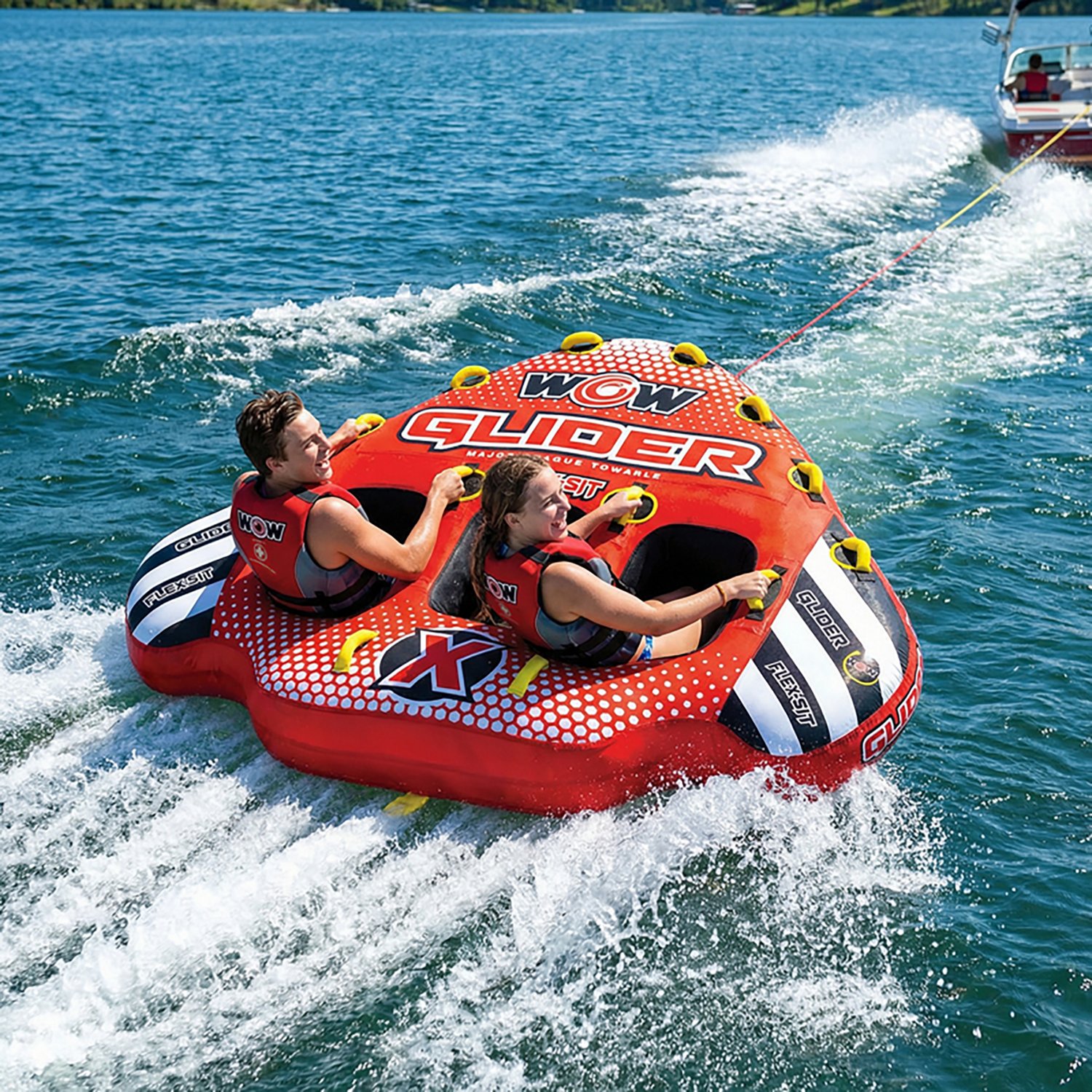 WOW Watersports 3 Person Glider Towable with Flex Seating