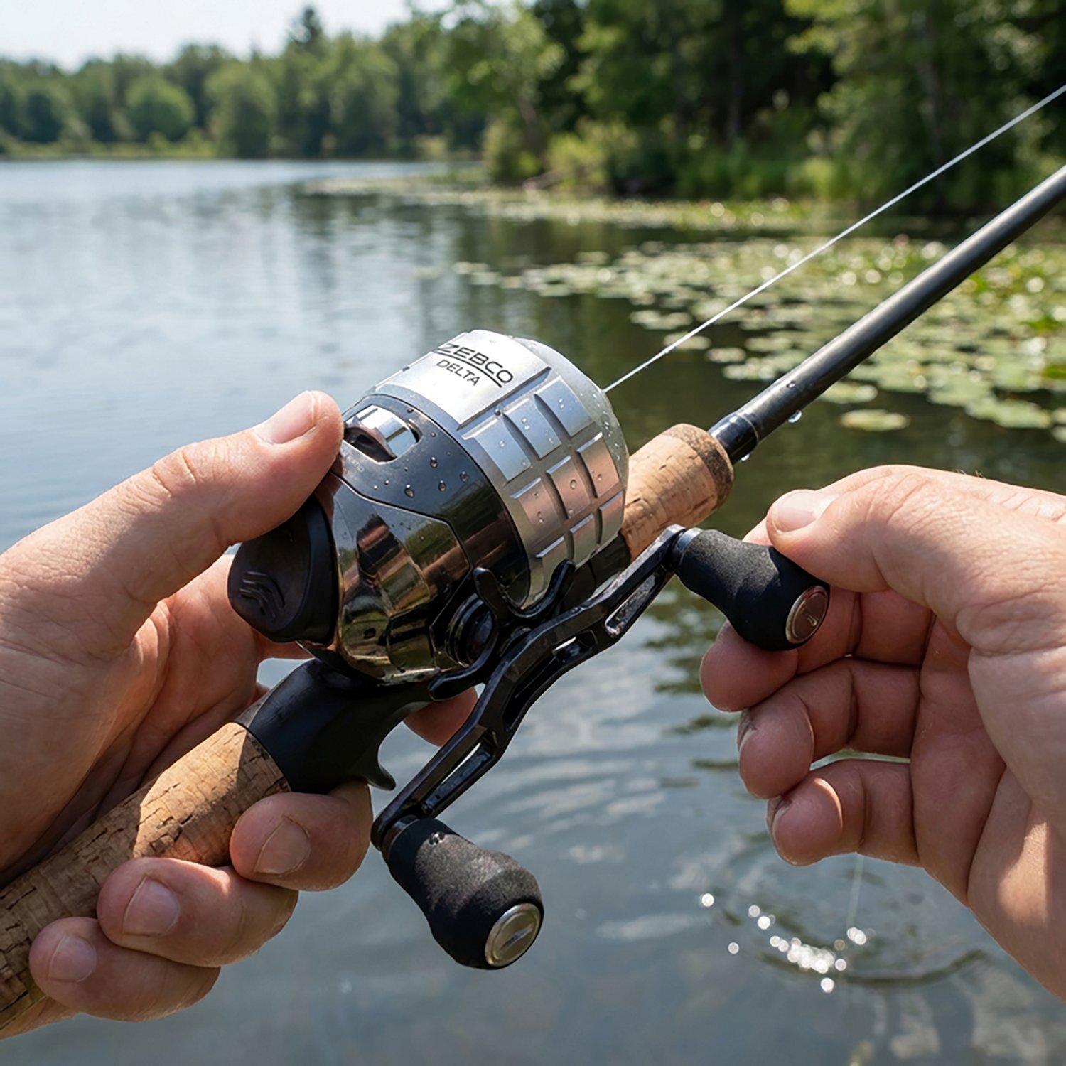 Zebco Delta 30 Size Freshwater Spincast Reel with 10 Pound Line - view number 6