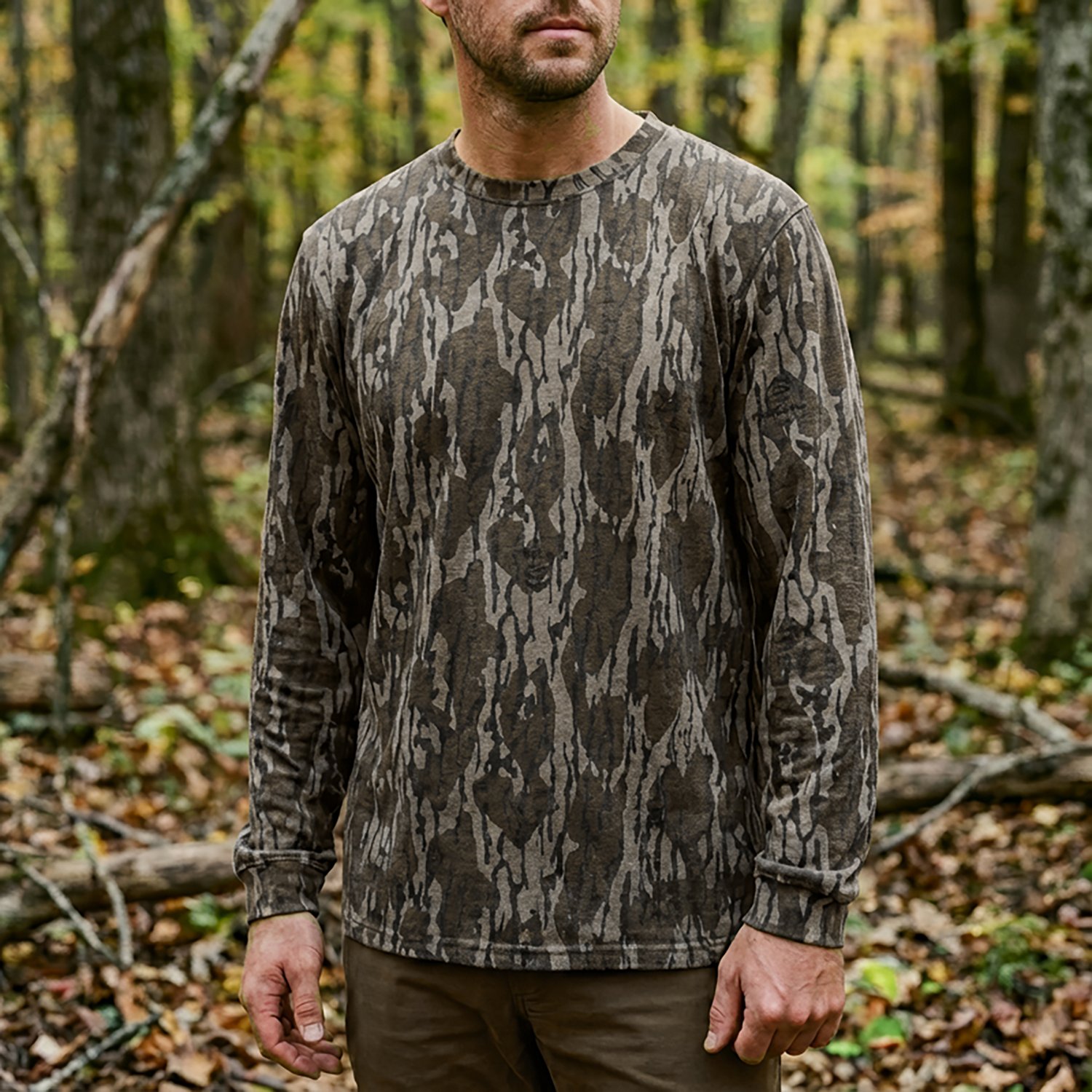 Magellan Outdoors Hunt Gear Men's Hill Zone Long Sleeve T-shirt                                                                  - view number 4