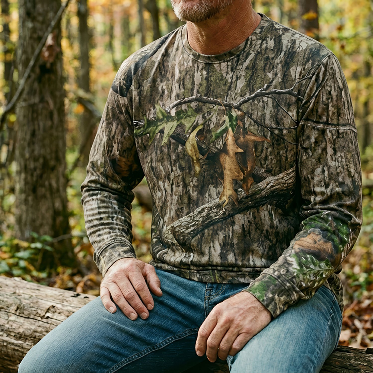 Magellan Outdoors Hunt Gear Men's Hill Zone Long Sleeve T-shirt                                                                  - view number 3