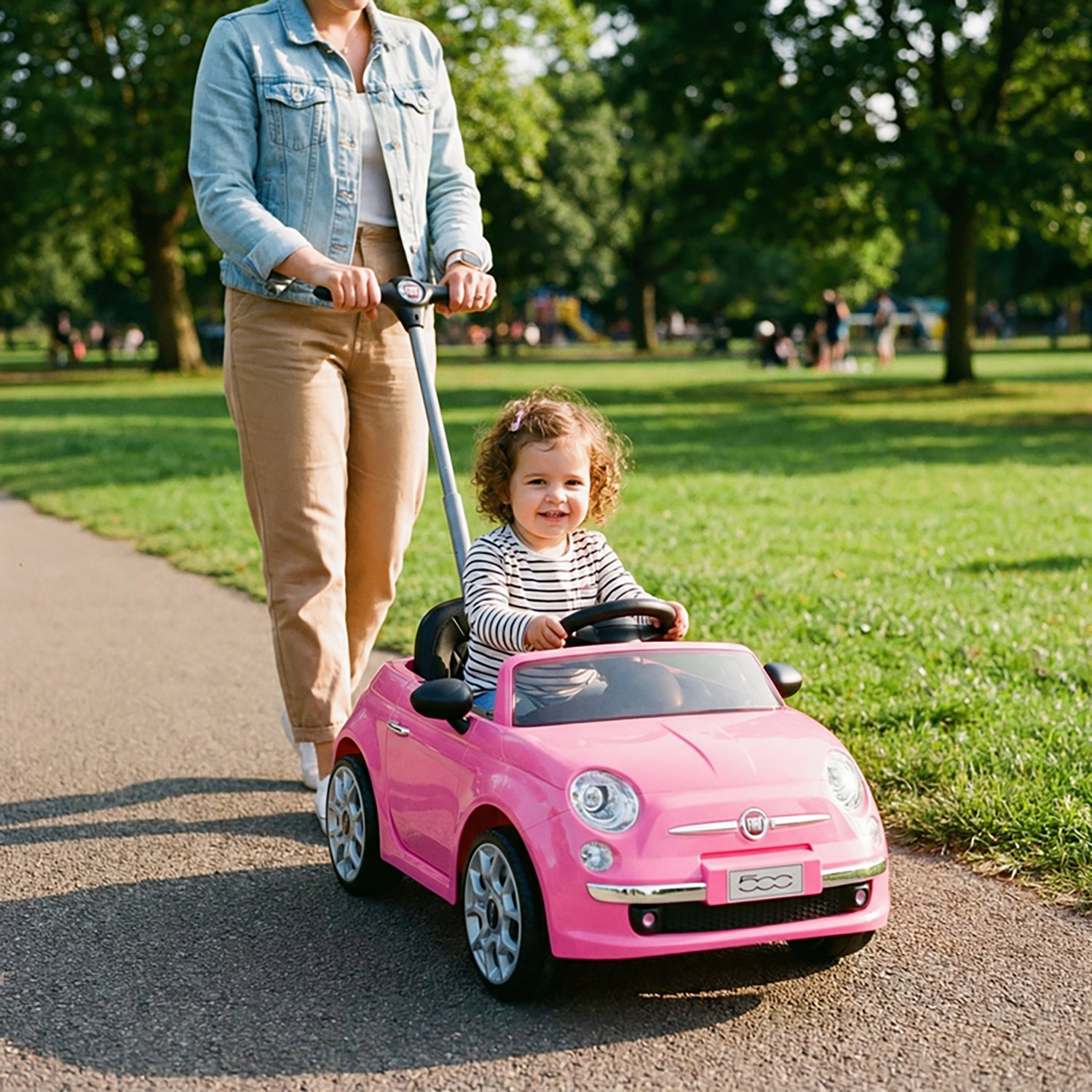 Best Ride On Cars Fiat 500 Push Car Stroller - view number 6