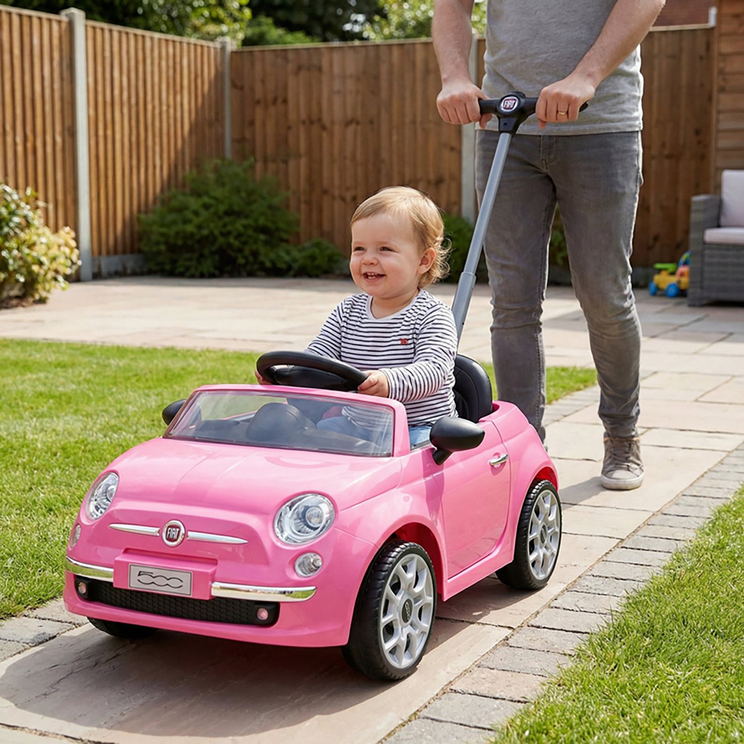 Best Ride On Cars Fiat 500 Push Car Stroller - view number 7