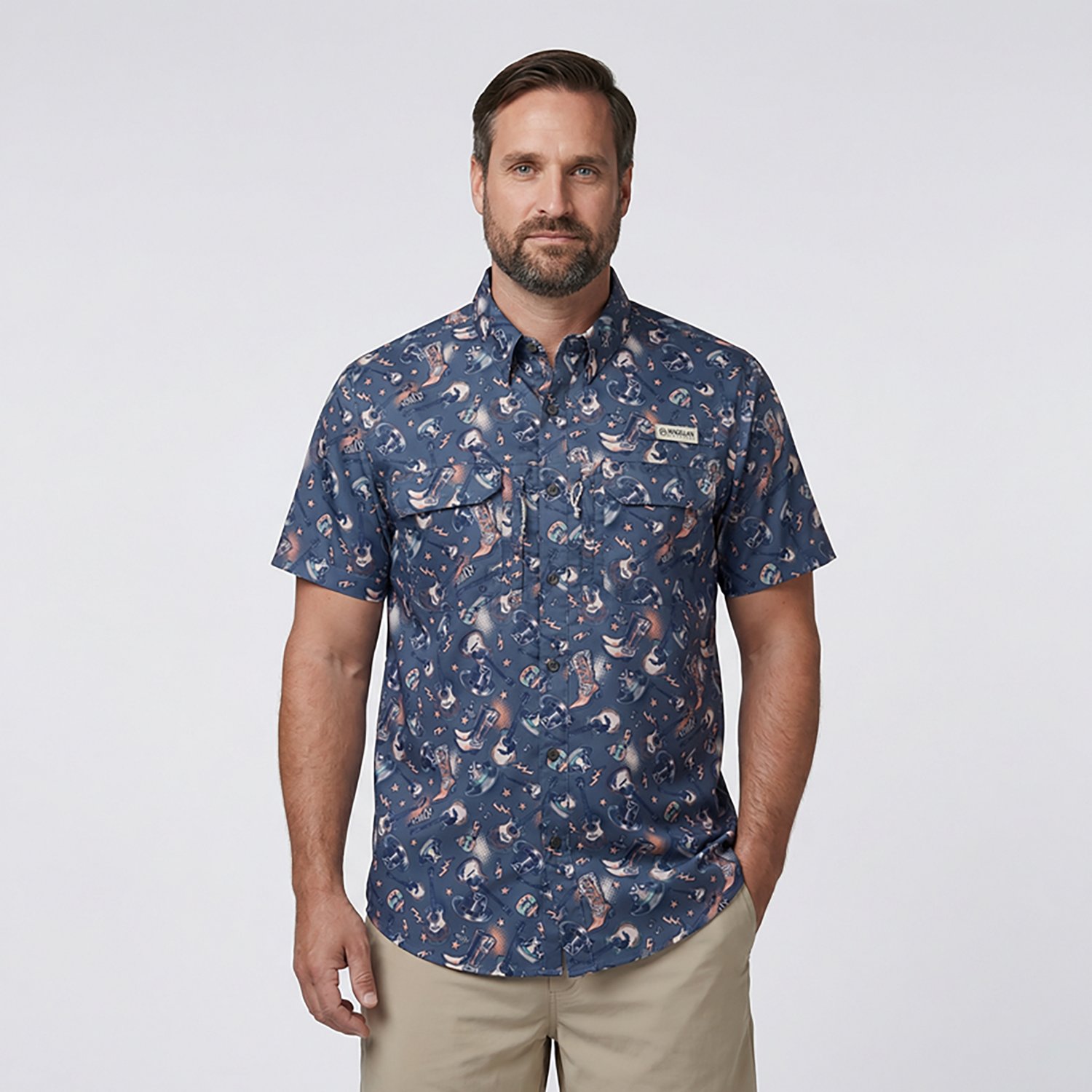 Magellan Outdoors Men's Kentucky Local State Print Shirt - view number 2