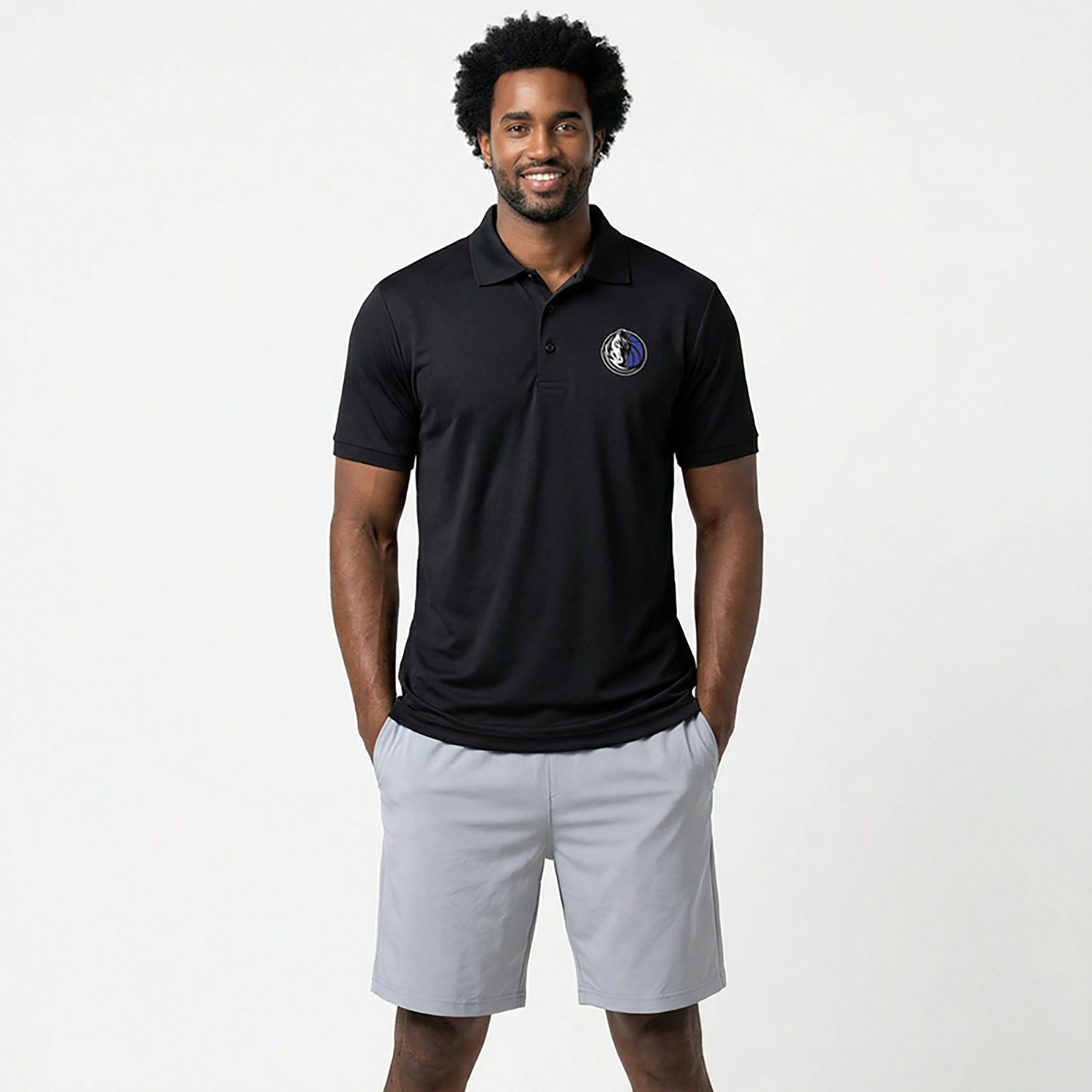 Antigua Men's Dallas Mavericks Legacy Pique Polo Shirt - view number 2