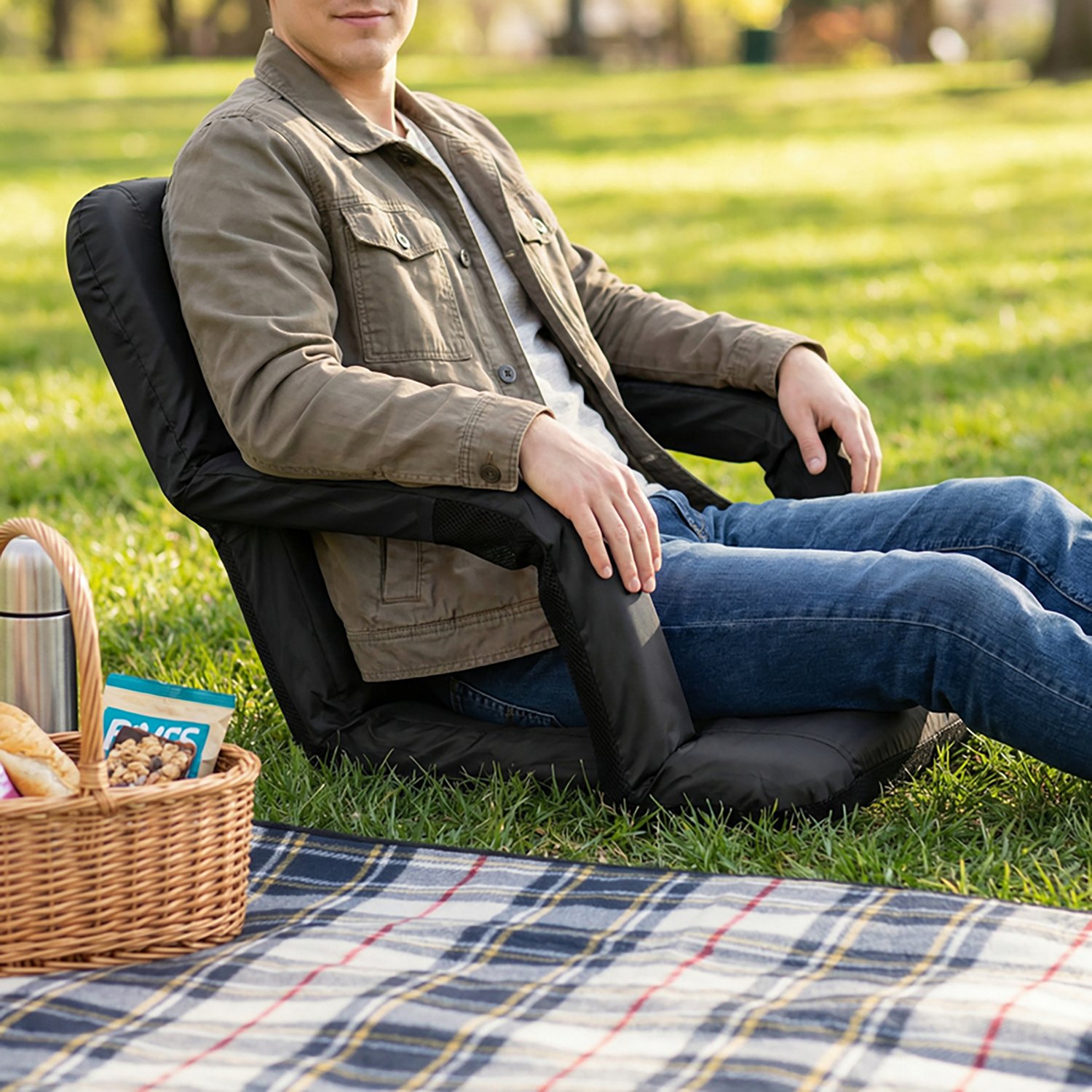 Picnic Time Ventura Portable Reclining Stadium Seat
